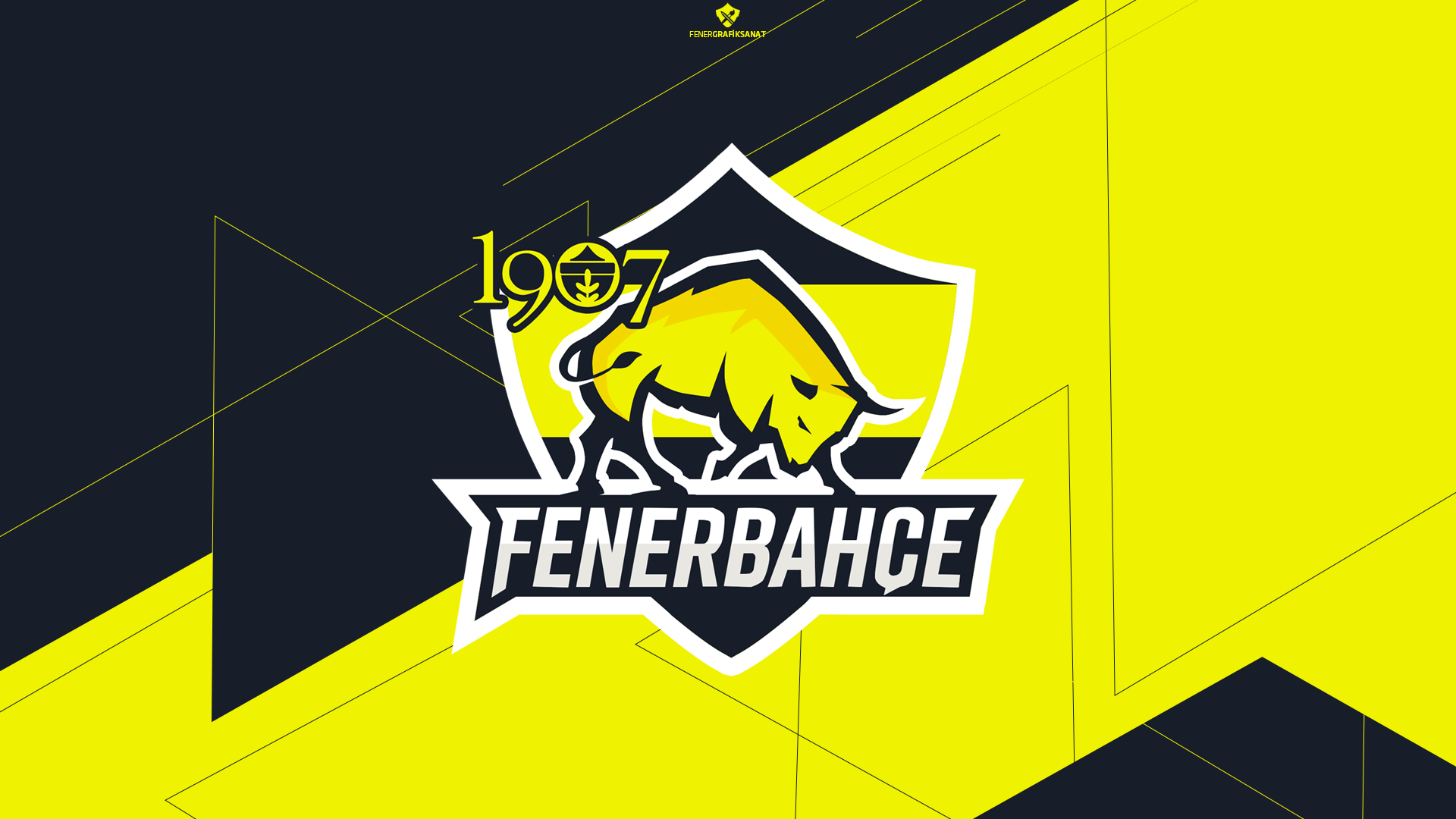 Fenerbahçe S.K. Bull Logo Emblem HD Wallpaper