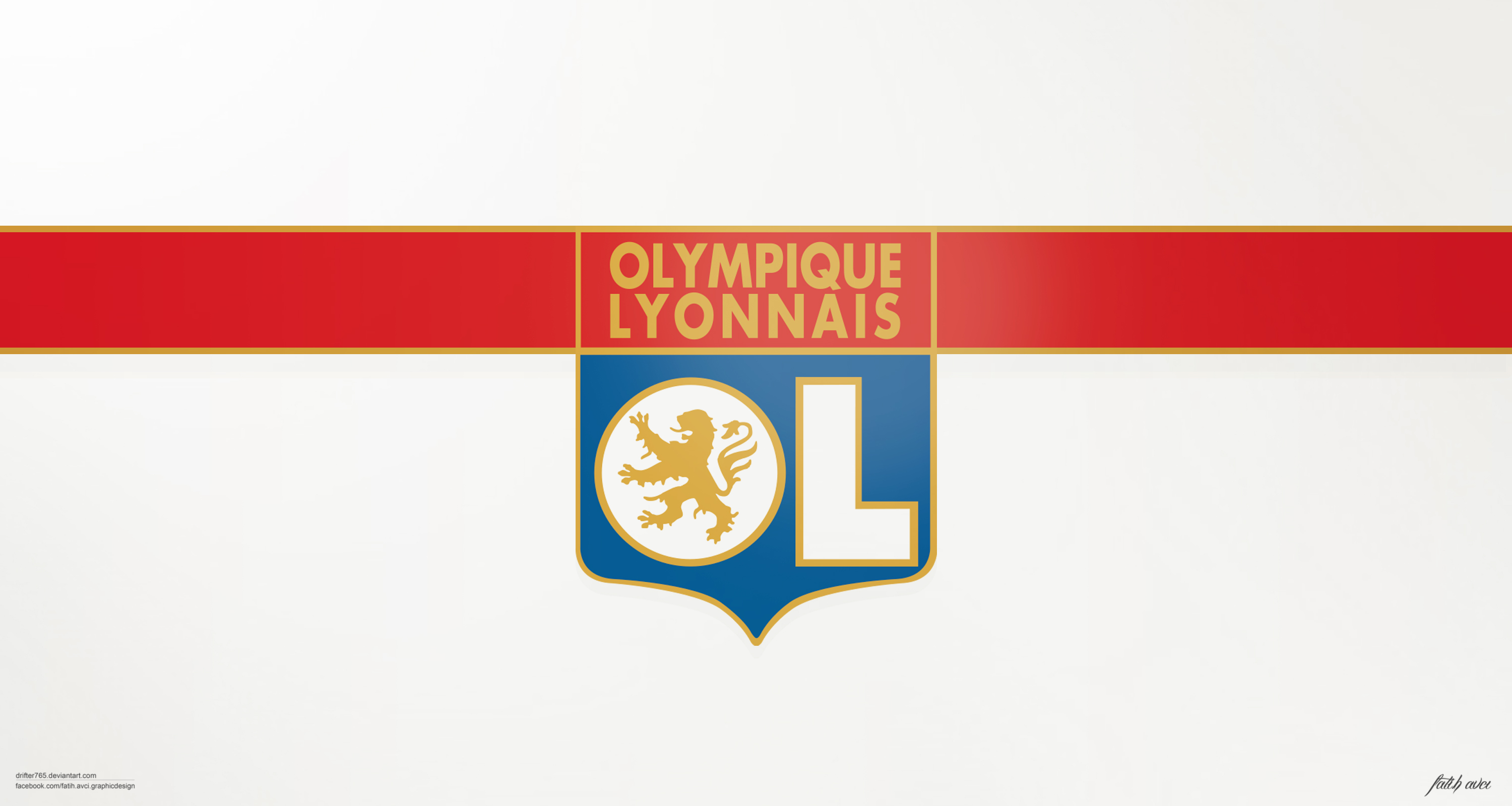 Olympique Lyonnais Soccer Club Logo HD Wallpaper