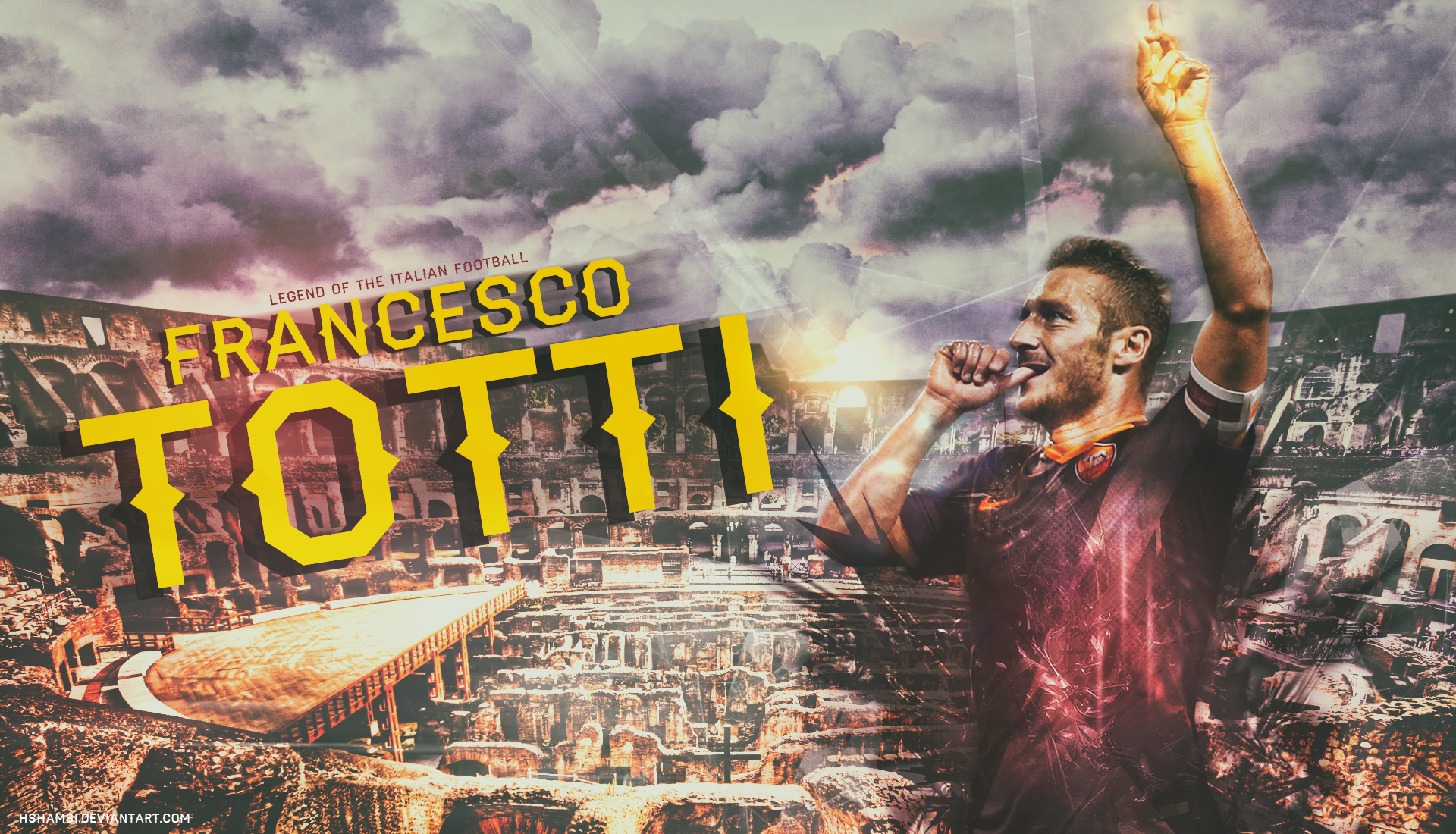 Francesco Totti: Legend of Italian Football HD Wallpaper