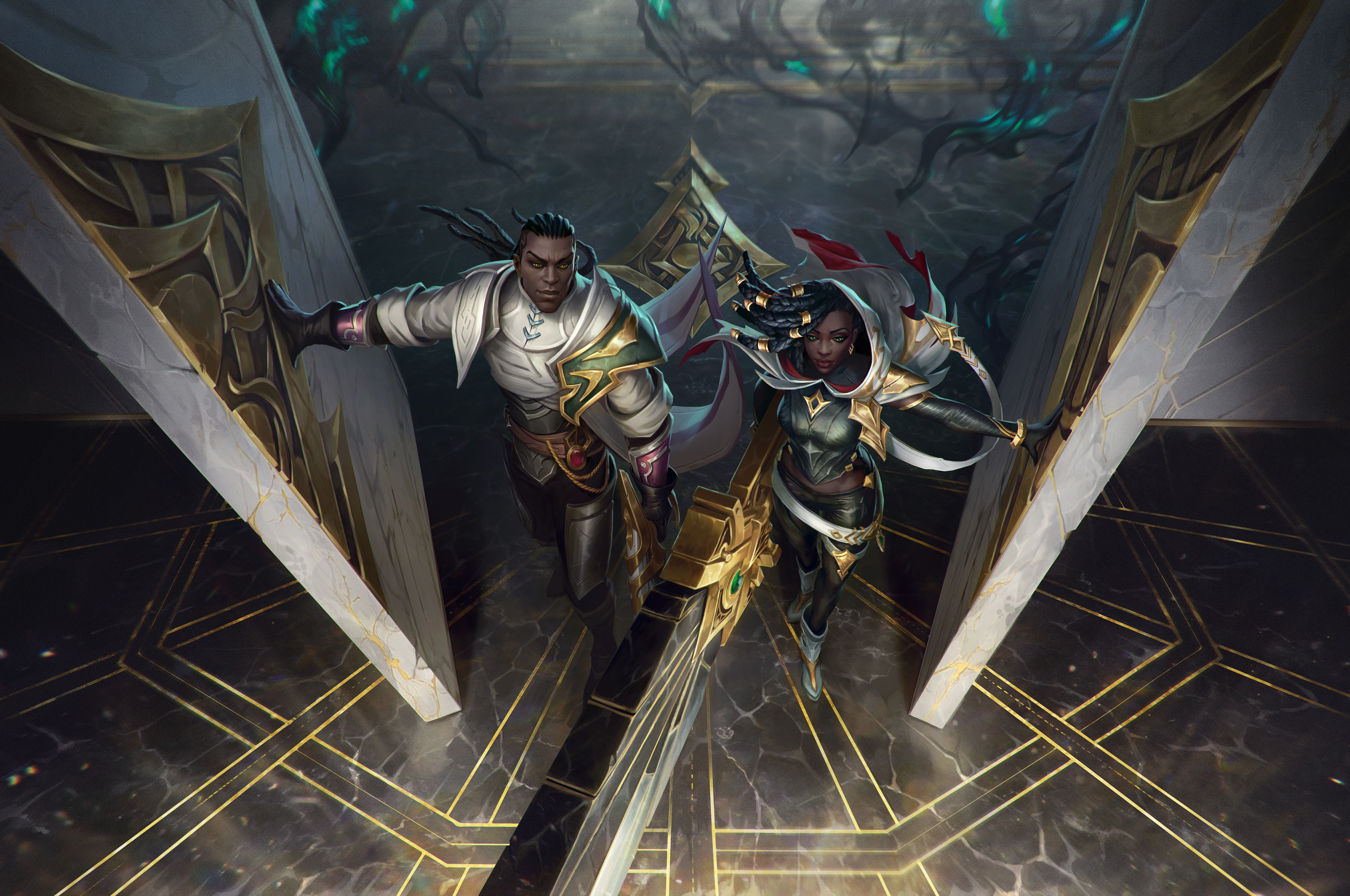 Lucian and Senna: Sentinels of Light HD Wallpaper