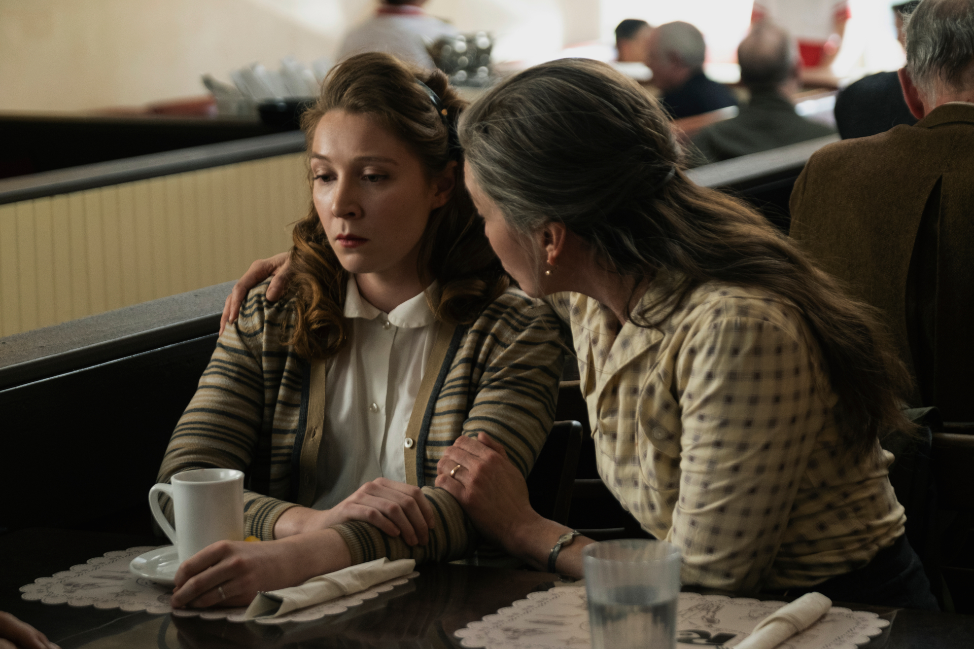 Diane Lane comforting a woman in Let Him Go HD Wallpaper