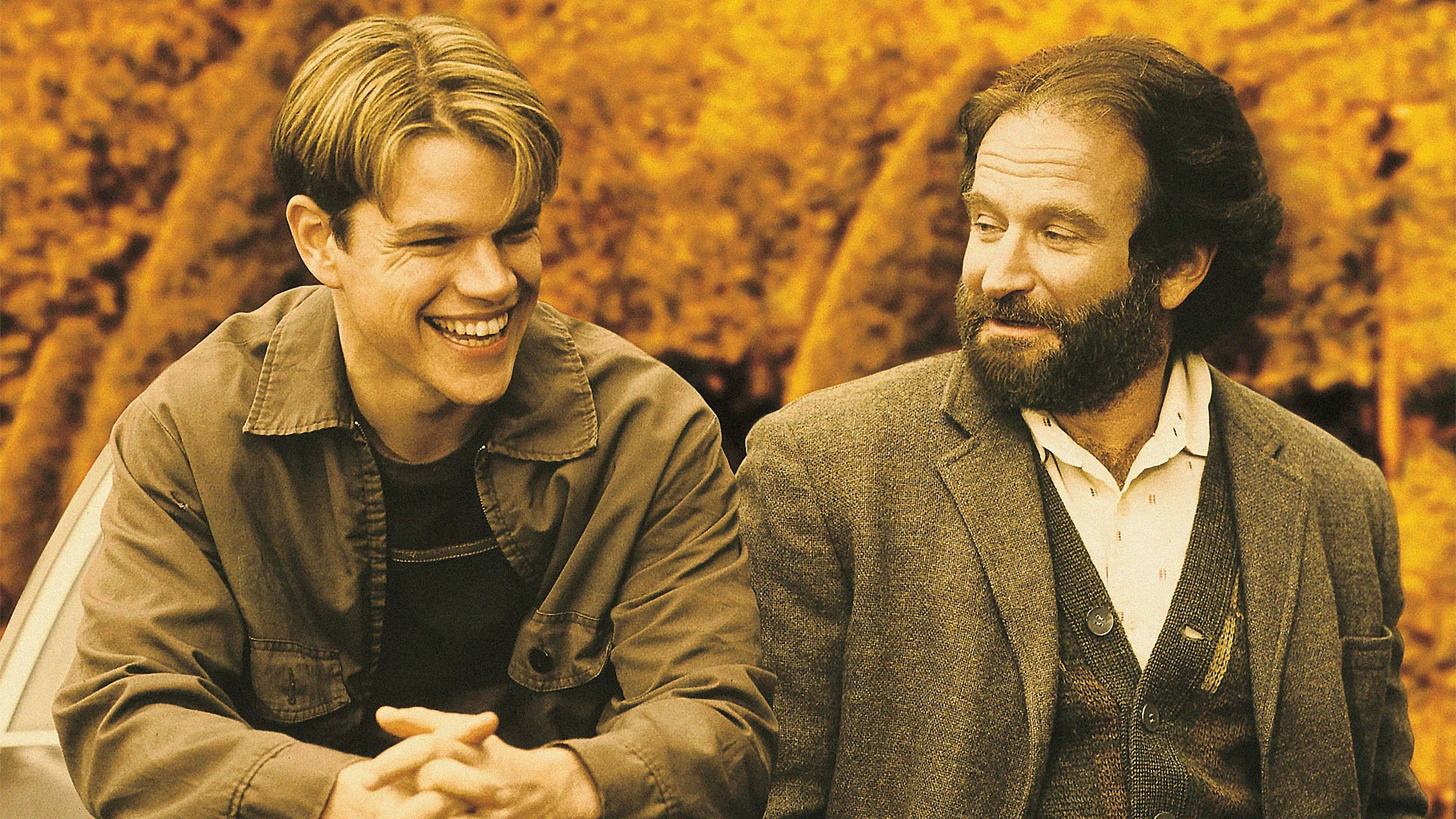 Good Will Hunting: Matt Damon and Robin Williams together HD Wallpaper