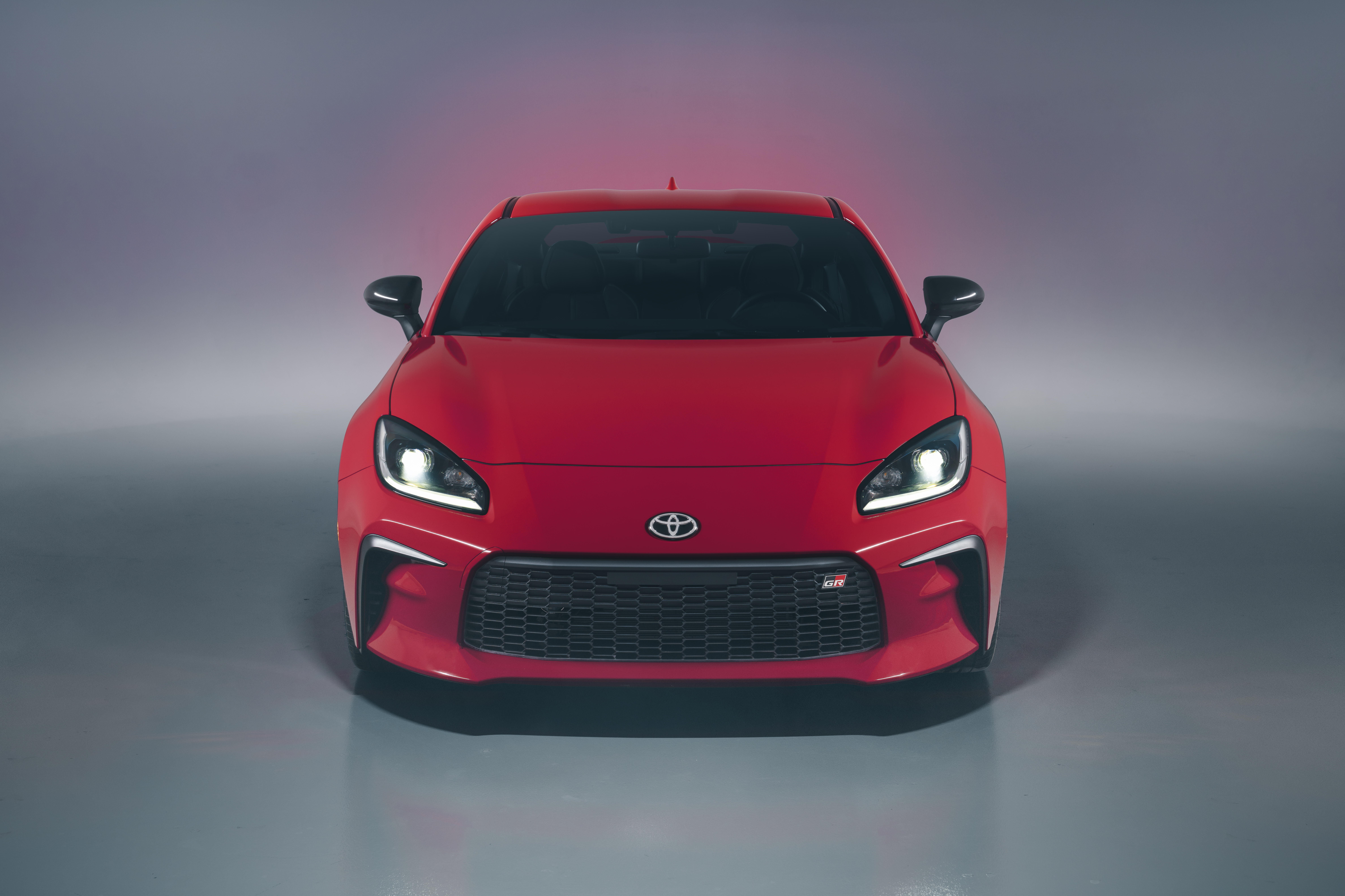 Red 2022 Toyota GR 86 Sport Car Front View HD Wallpaper