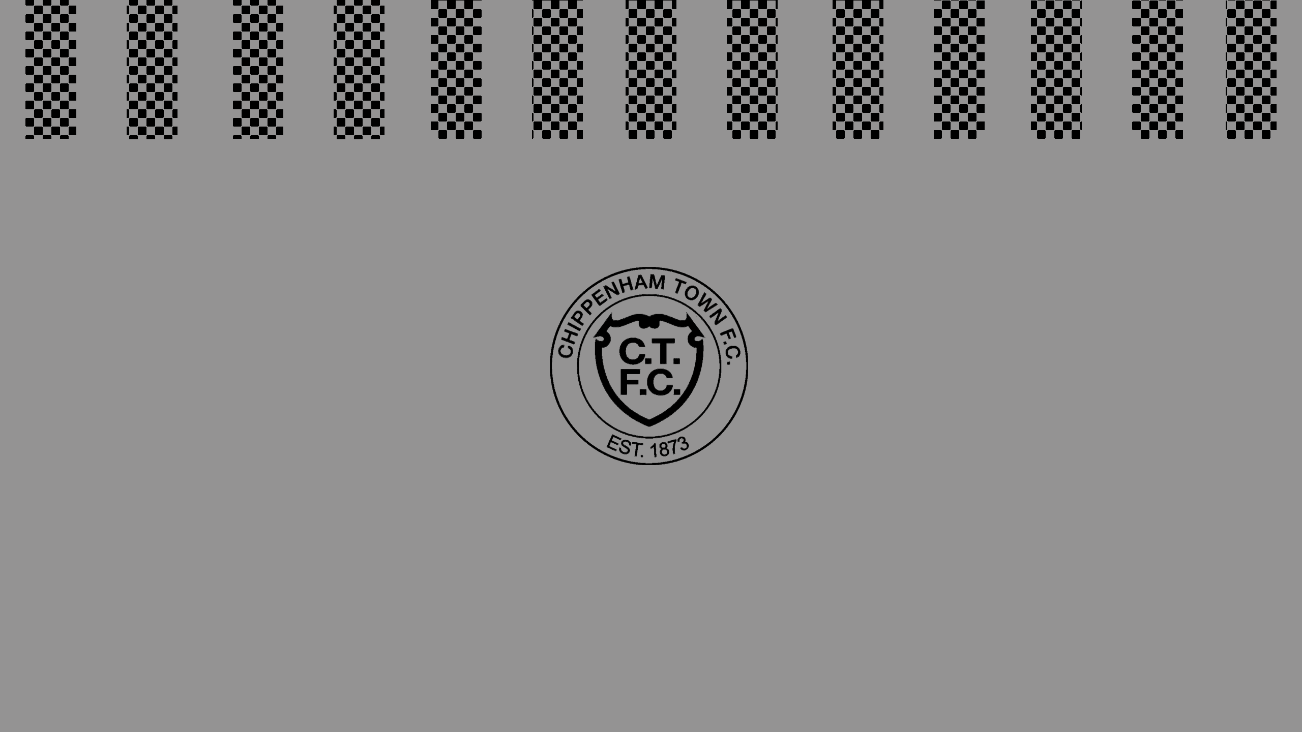 Chippenham Town F.C. Logo with Checkered Pattern HD Wallpaper