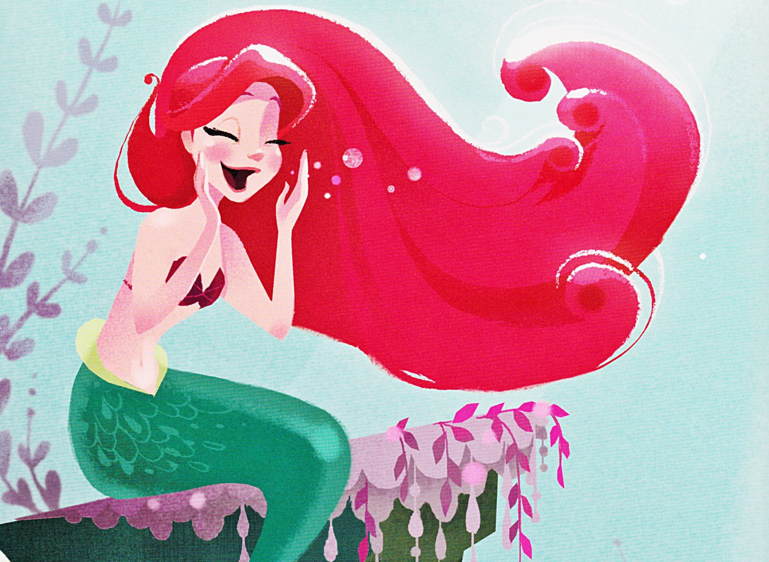  36564 The Little Mermaid 1989 HD Ariel The Little Mermaid Red 