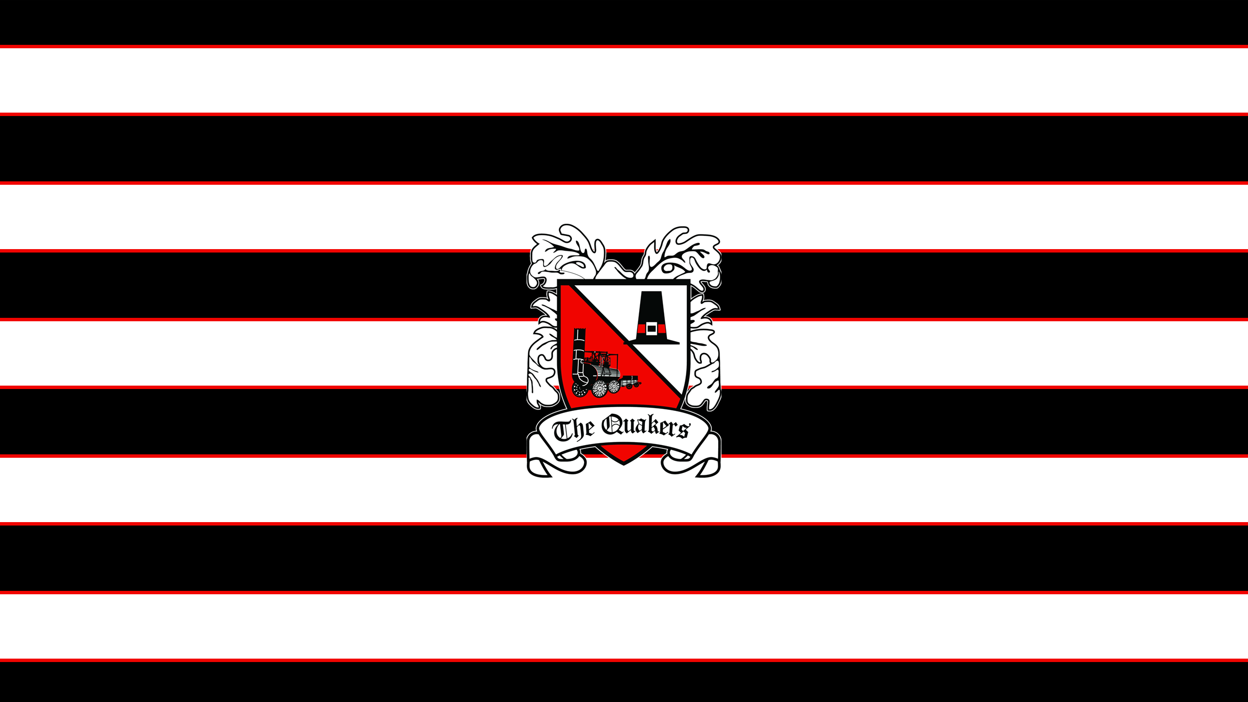 Darlington F.C. 'The Quakers' Football Club Emblem HD Wallpaper