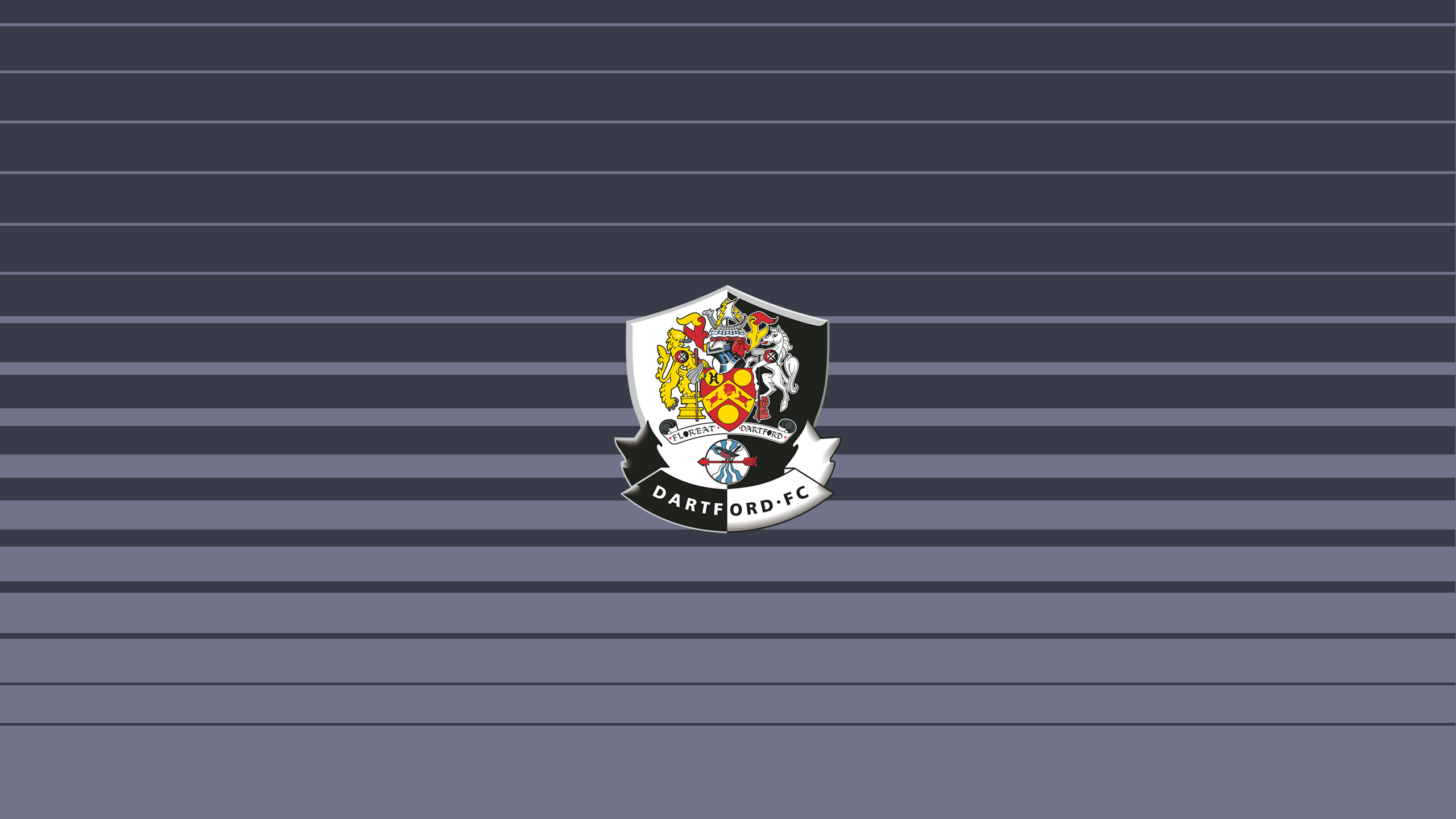 Dartford F.C. Logo on Striped Background HD Wallpaper