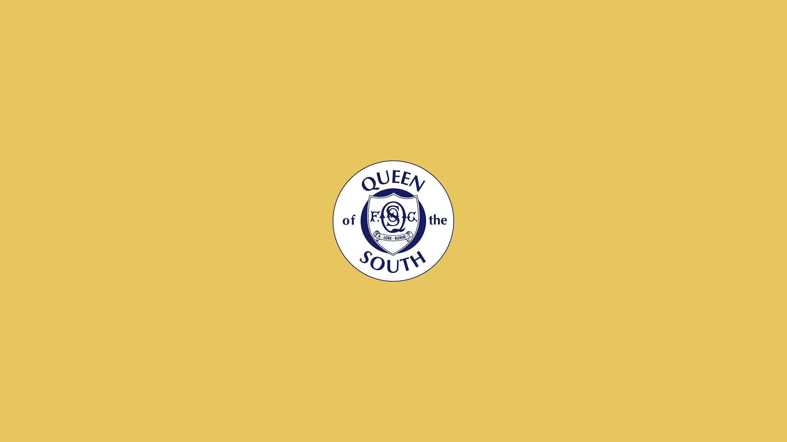Queen Of The South F.C. Soccer Club Logo HD Wallpaper