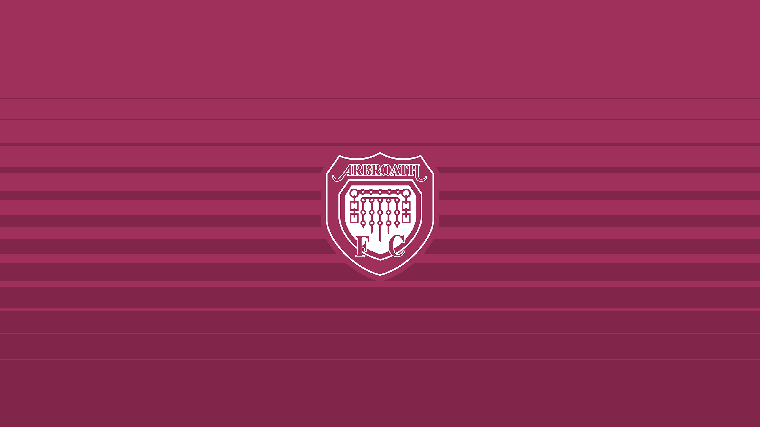Arbroath F.C. Soccer Emblem with Stripes HD Wallpaper