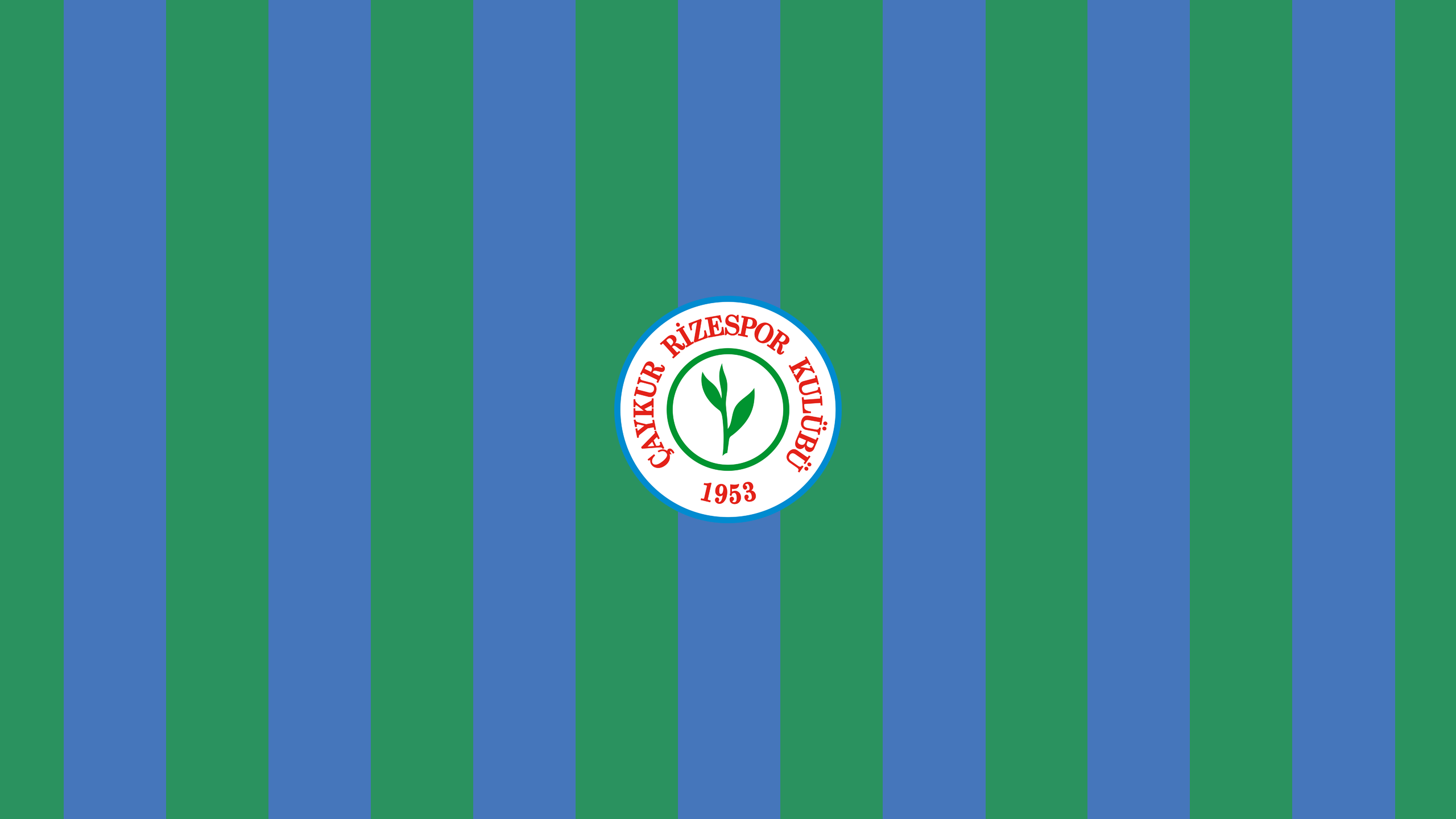 Çaykur Rizespor soccer club logo on striped flag HD Wallpaper