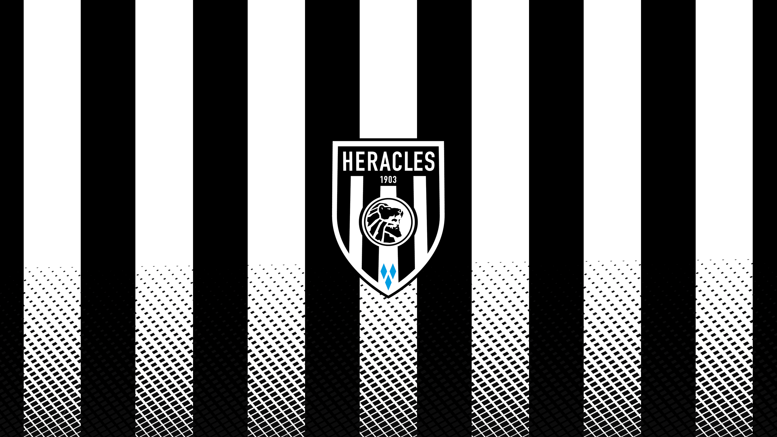 Heracles Almelo Soccer Club Striped Emblem HD Wallpaper
