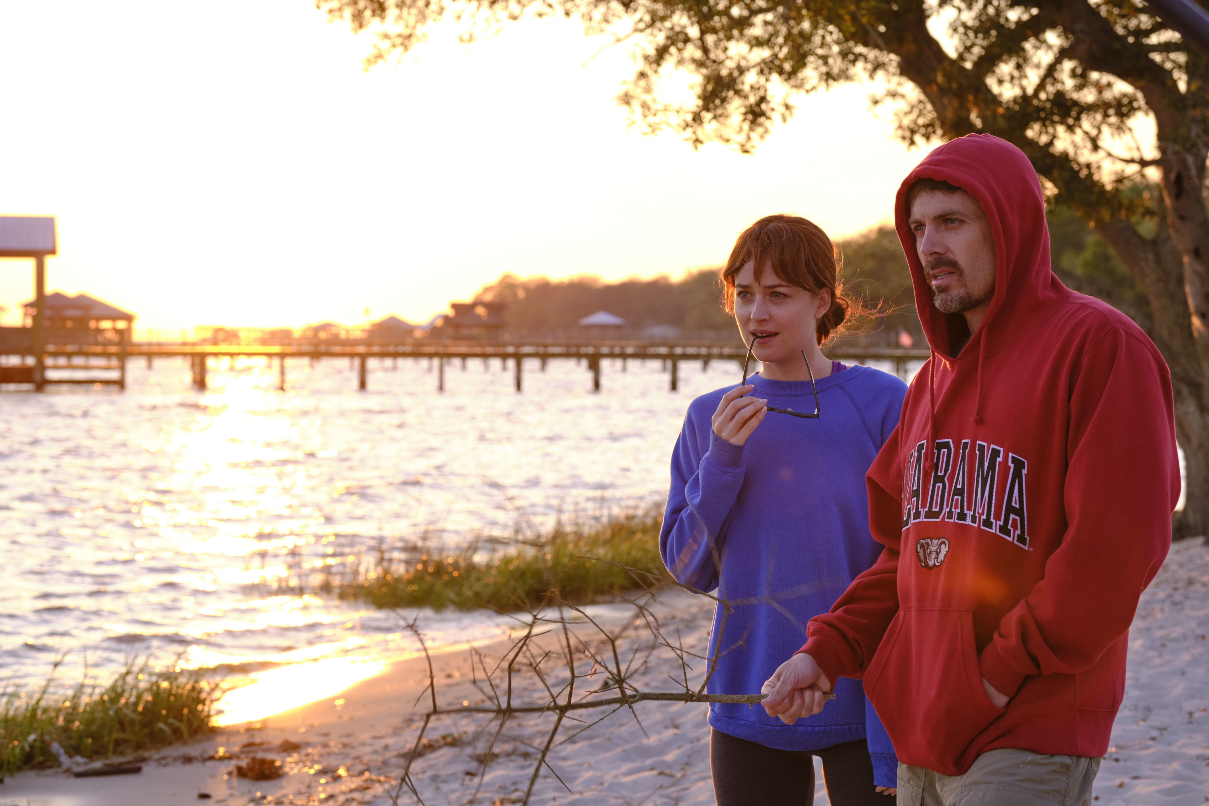 Dakota Johnson and Casey Affleck in Our Friend at sunset HD Wallpaper