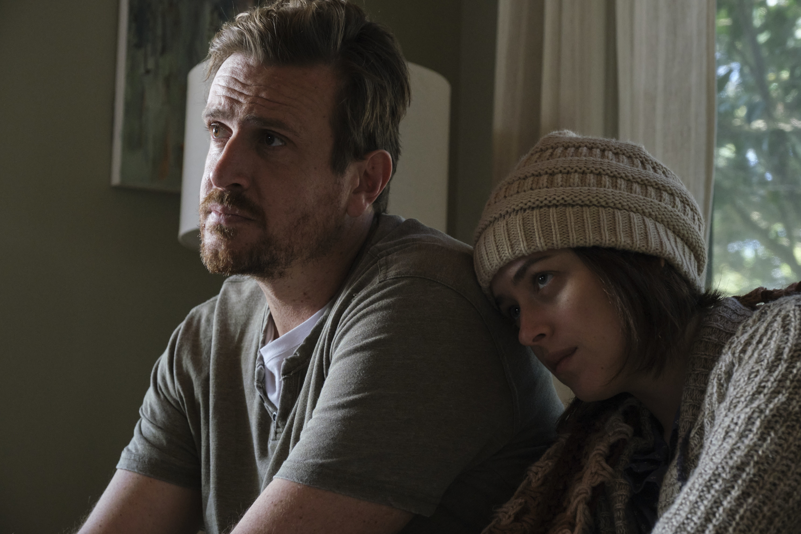Jason Segel and Dakota Johnson in Our Friend HD Wallpaper