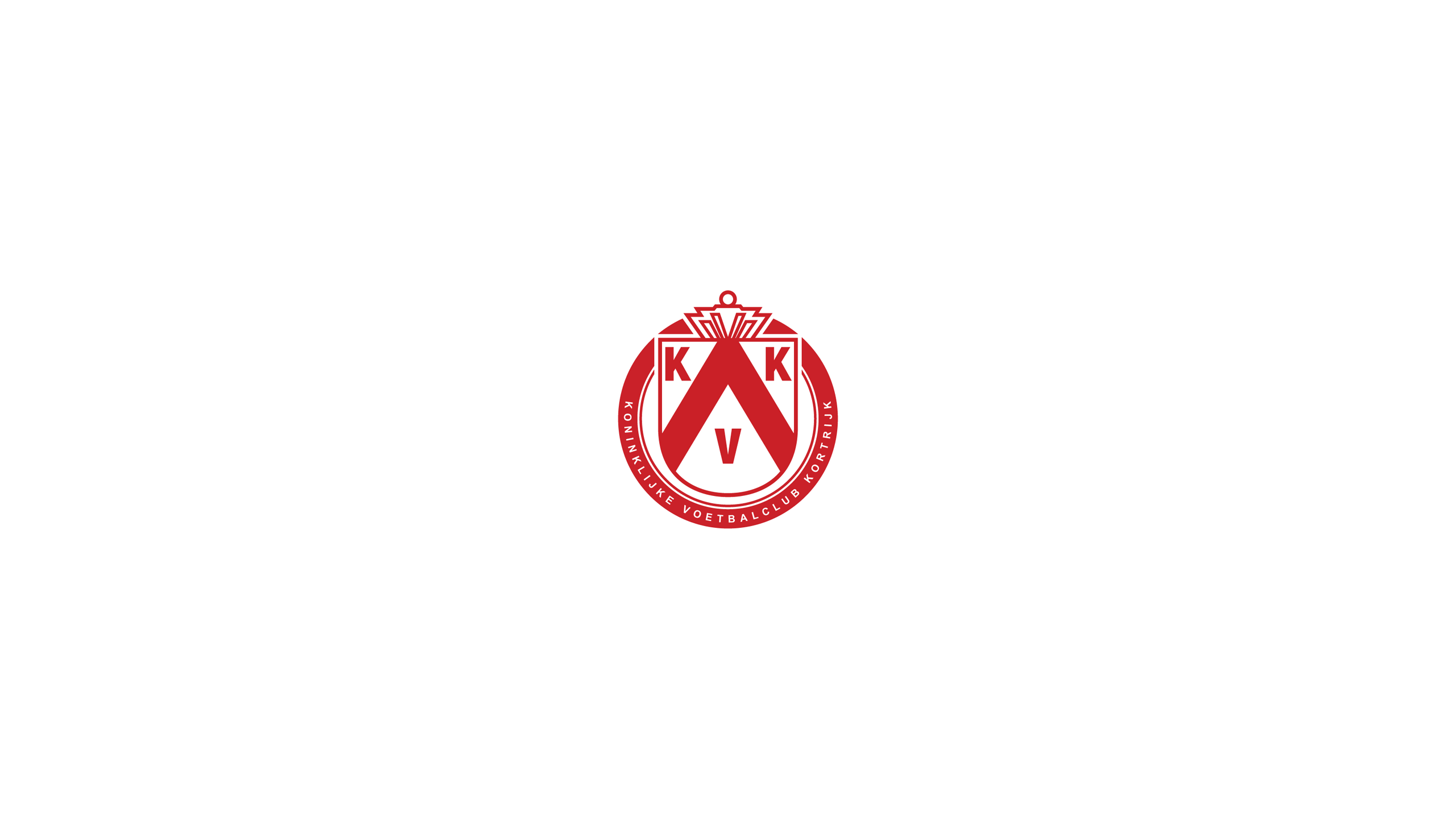K.V. Kortrijk Soccer Club Logo Emblem HD Wallpaper