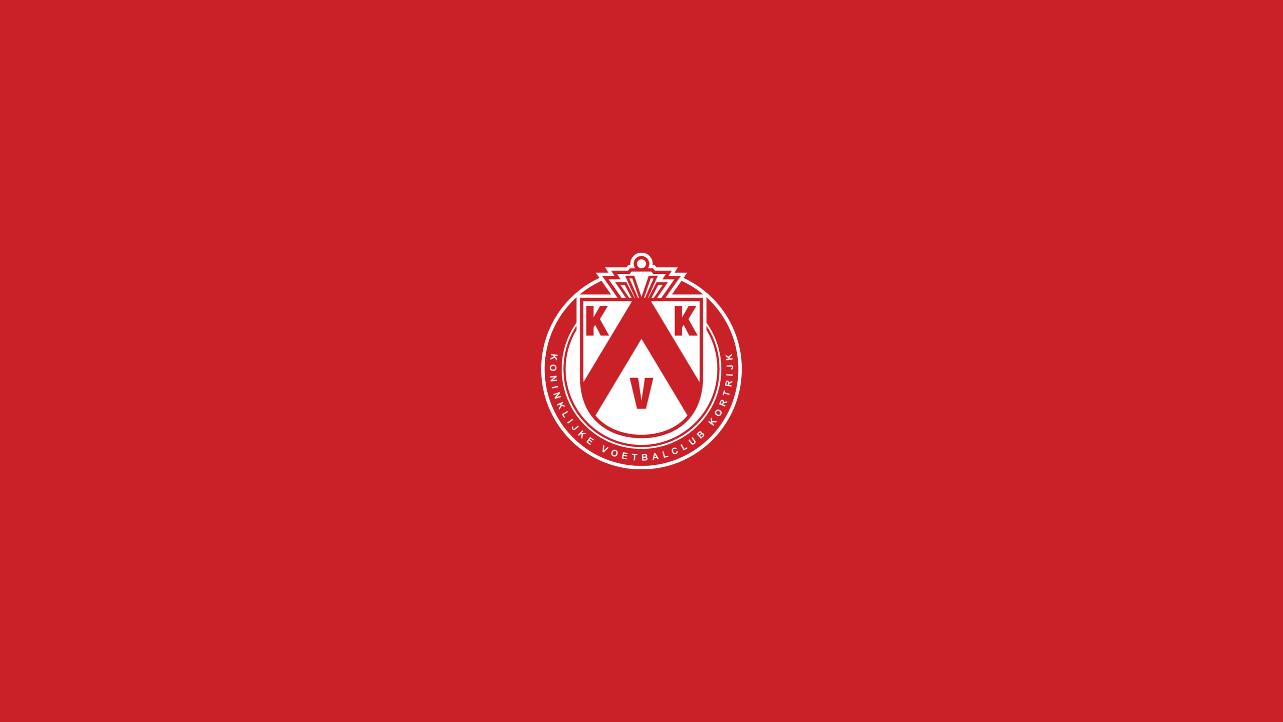 K.V. Kortrijk Soccer Club Logo HD Wallpaper