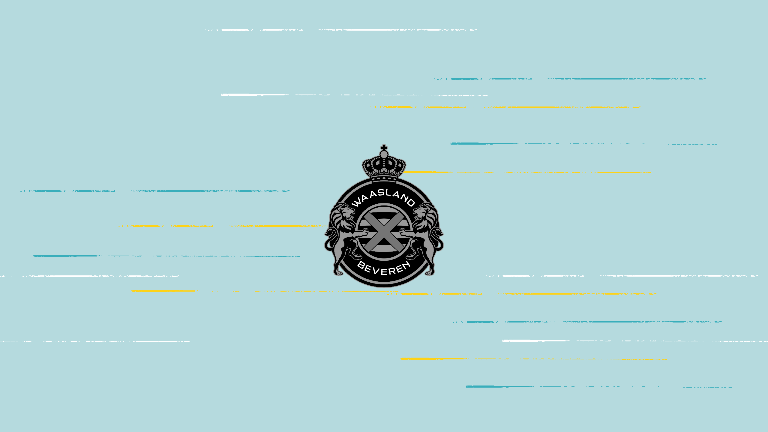 Waasland-Beveren Soccer Logo on Light Blue HD Wallpaper