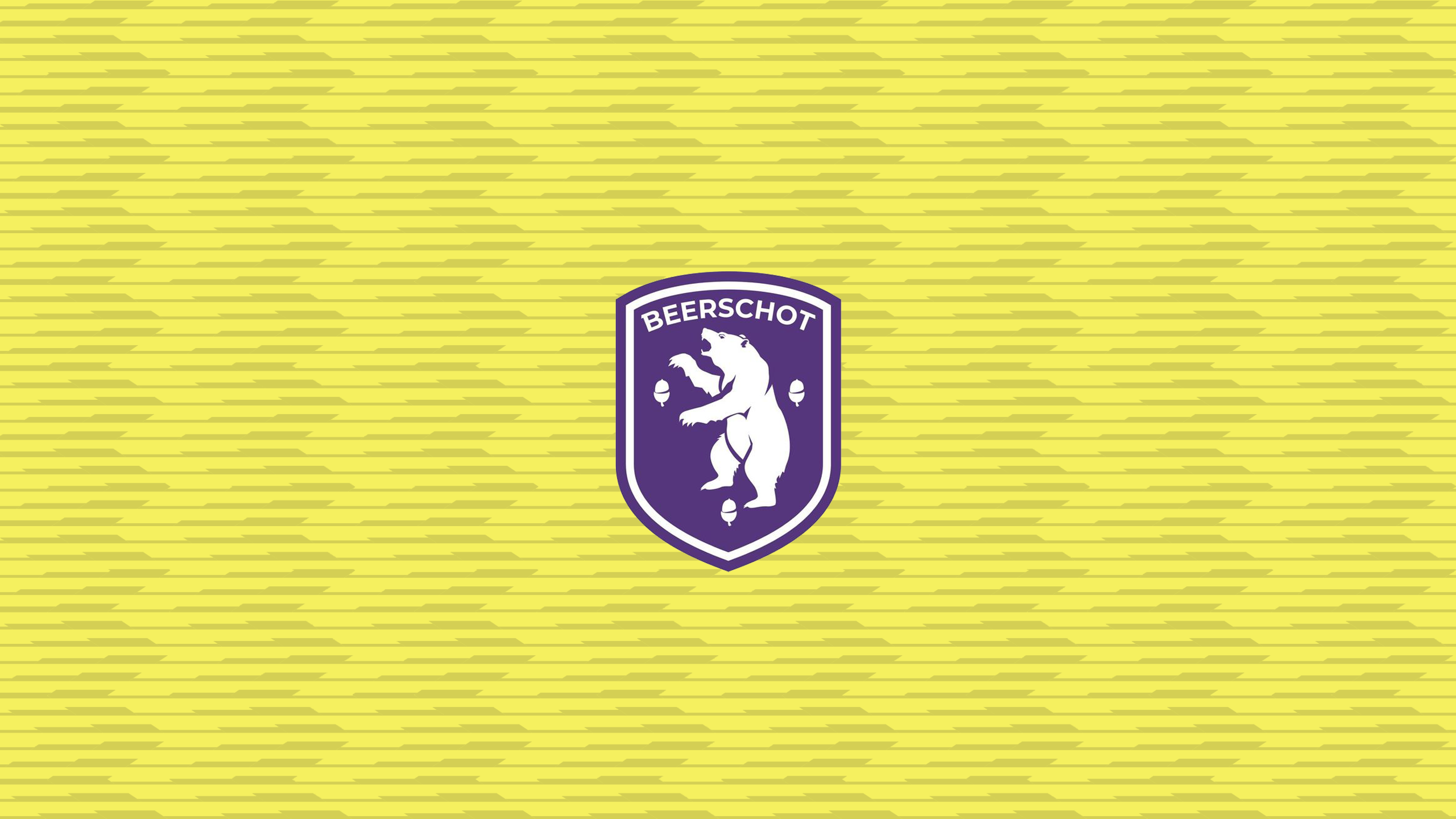 K Beerschot VA Soccer Logo Yellow Background HD Wallpaper
