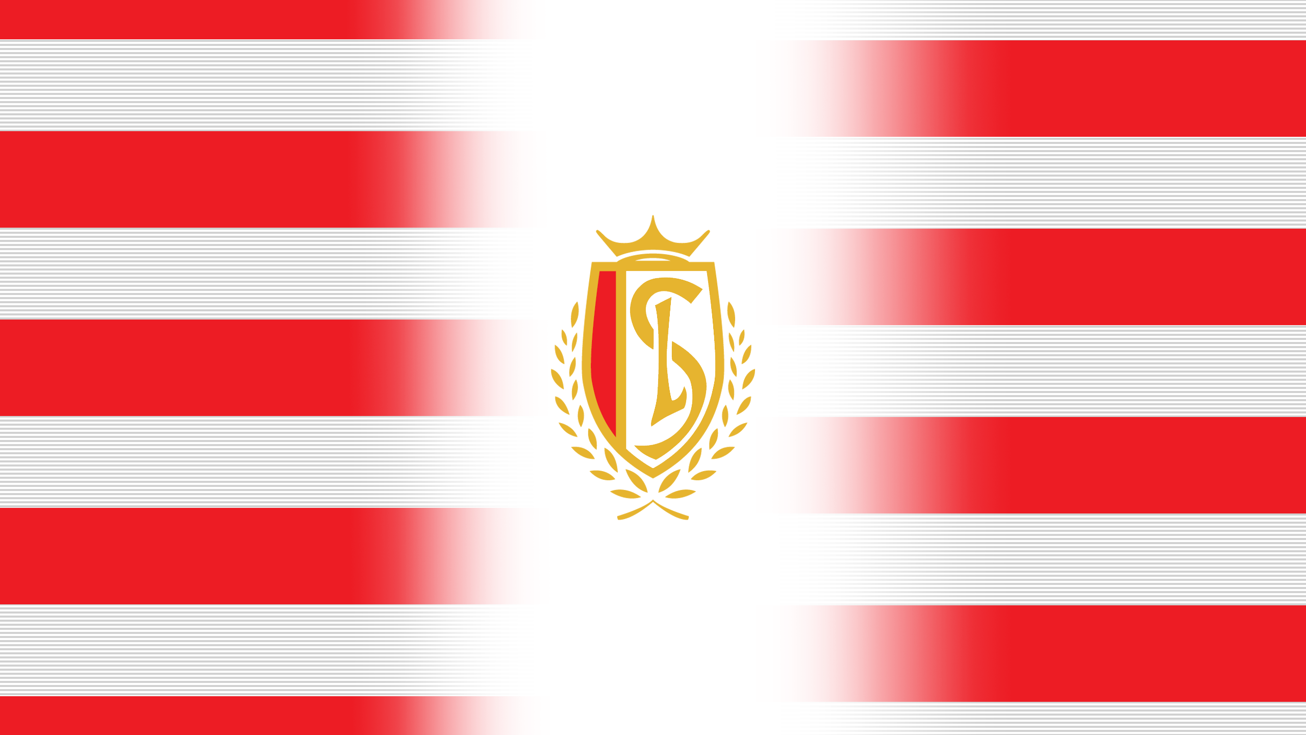 Standard Liège Logo on Fading Red and White Stripes HD Wallpaper