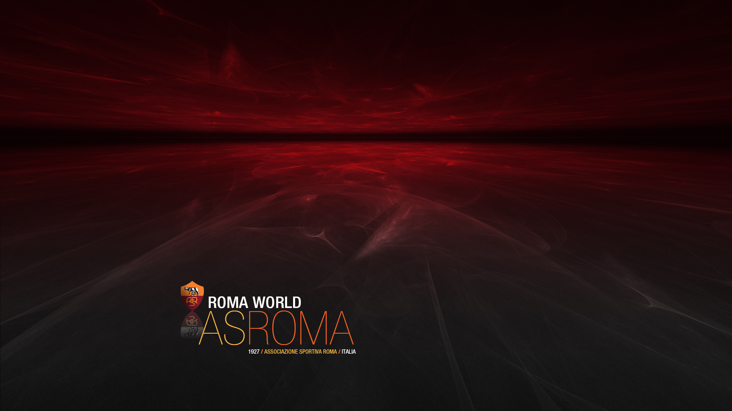 A.S. Roma World Logo Abstract Red HD Wallpaper