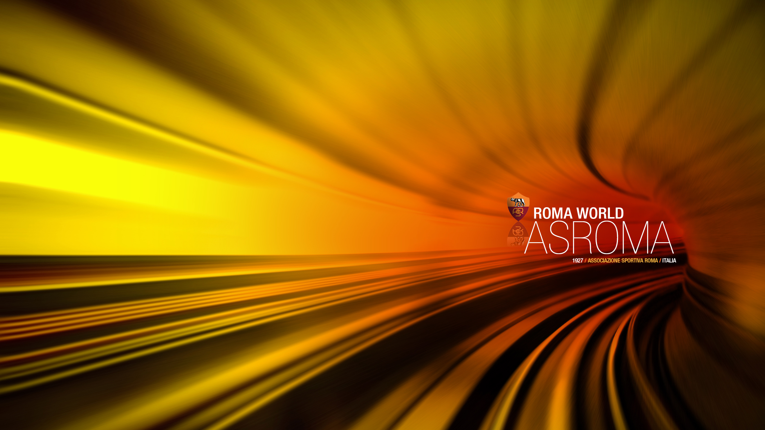 A.S. Roma Soccer Emblem in Abstract Speed Tunnel HD Wallpaper