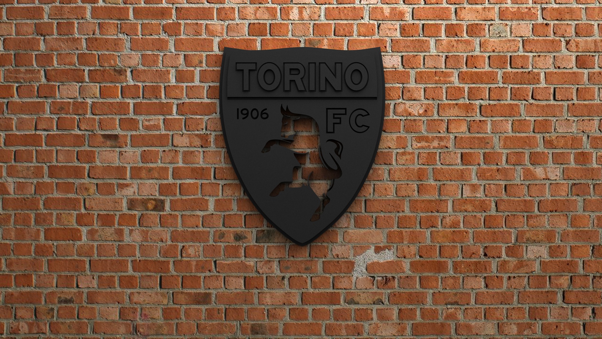 Torino F.C. Logo on Brick Wall HD Wallpaper