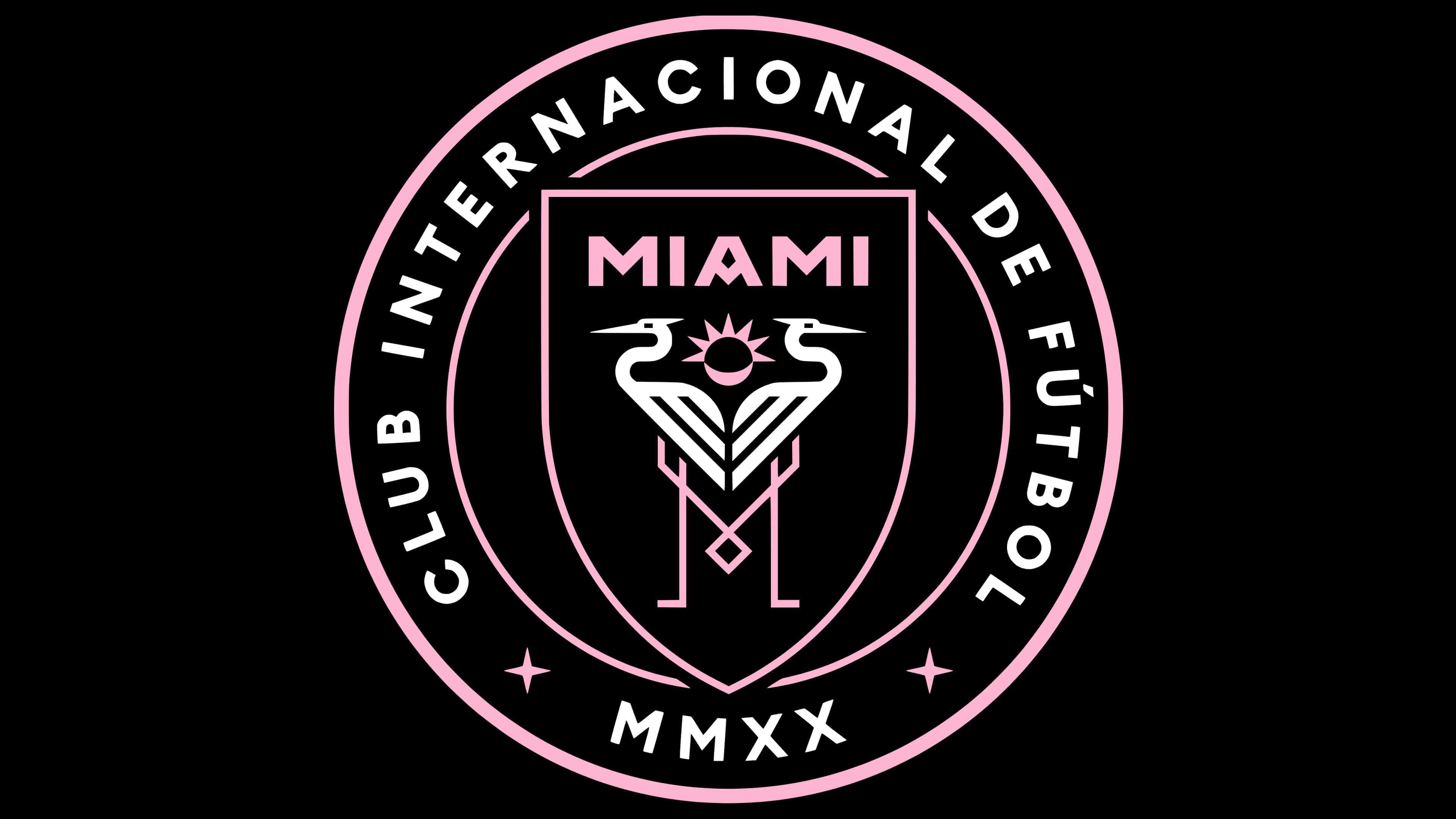 Inter Miami CF Soccer Logo HD Wallpaper