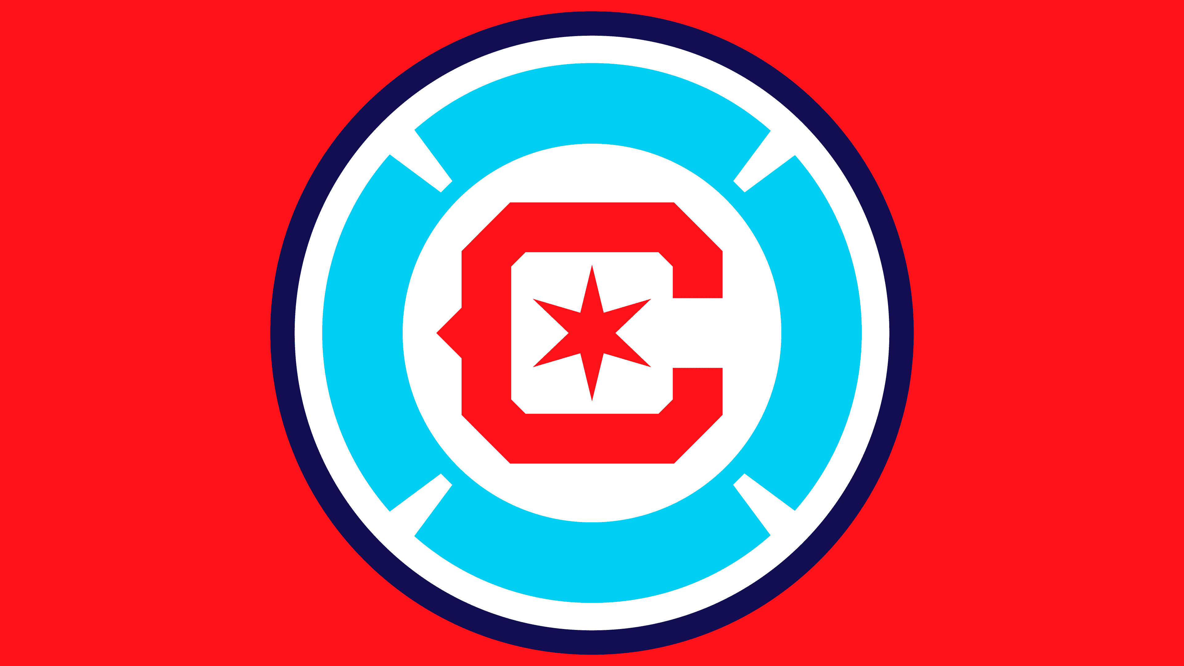 Chicago Fire FC Soccer Emblem 4K HD Wallpaper