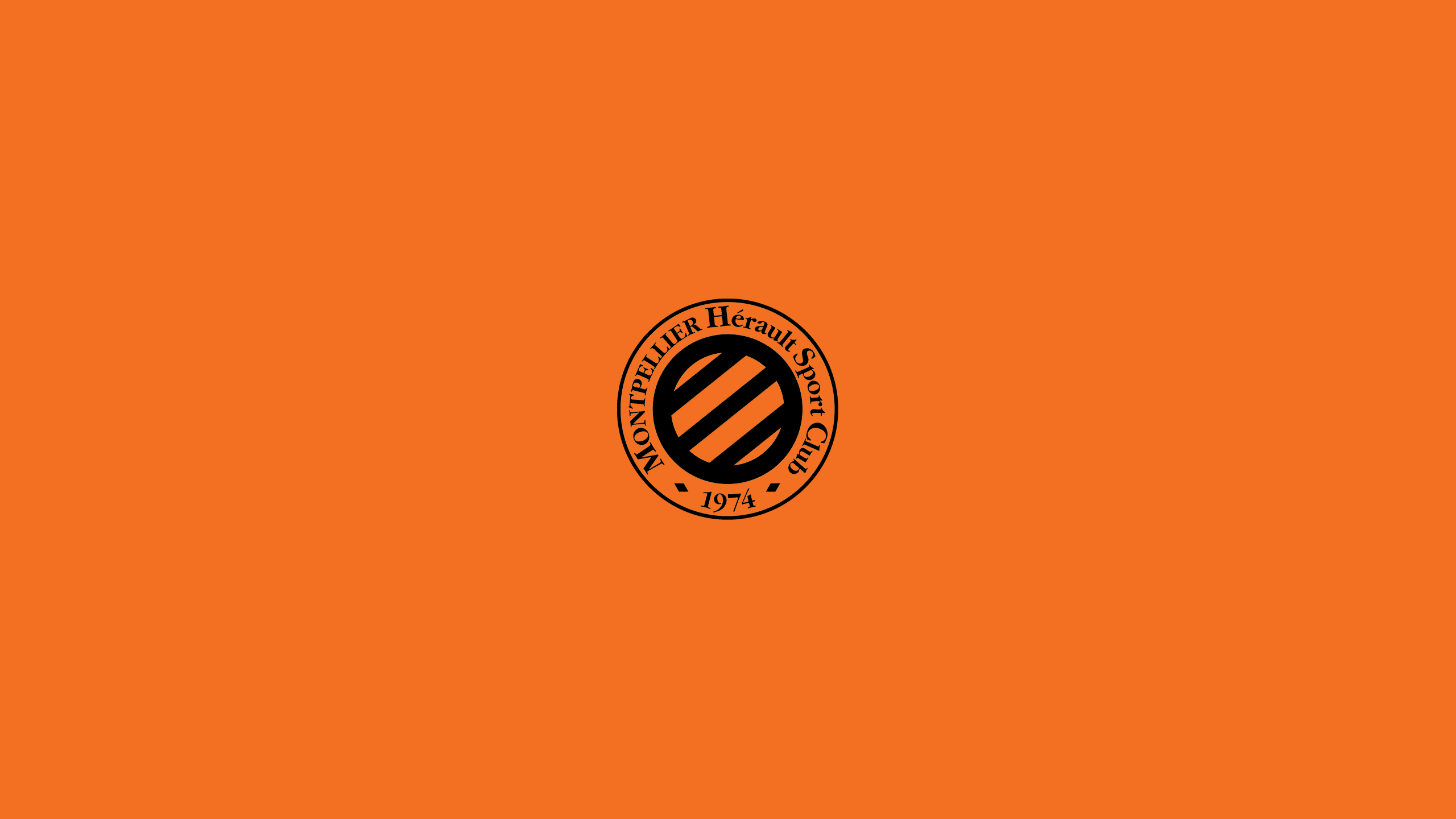 Montpellier HSC Soccer Club Logo Orange HD Wallpaper