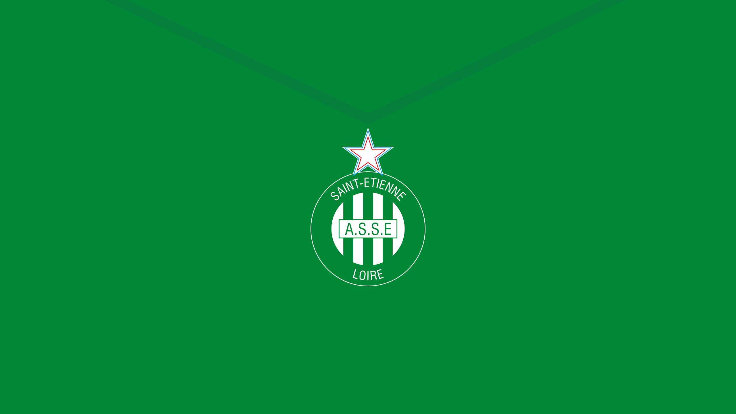 AS Saint-Étienne soccer club emblem HD Wallpaper