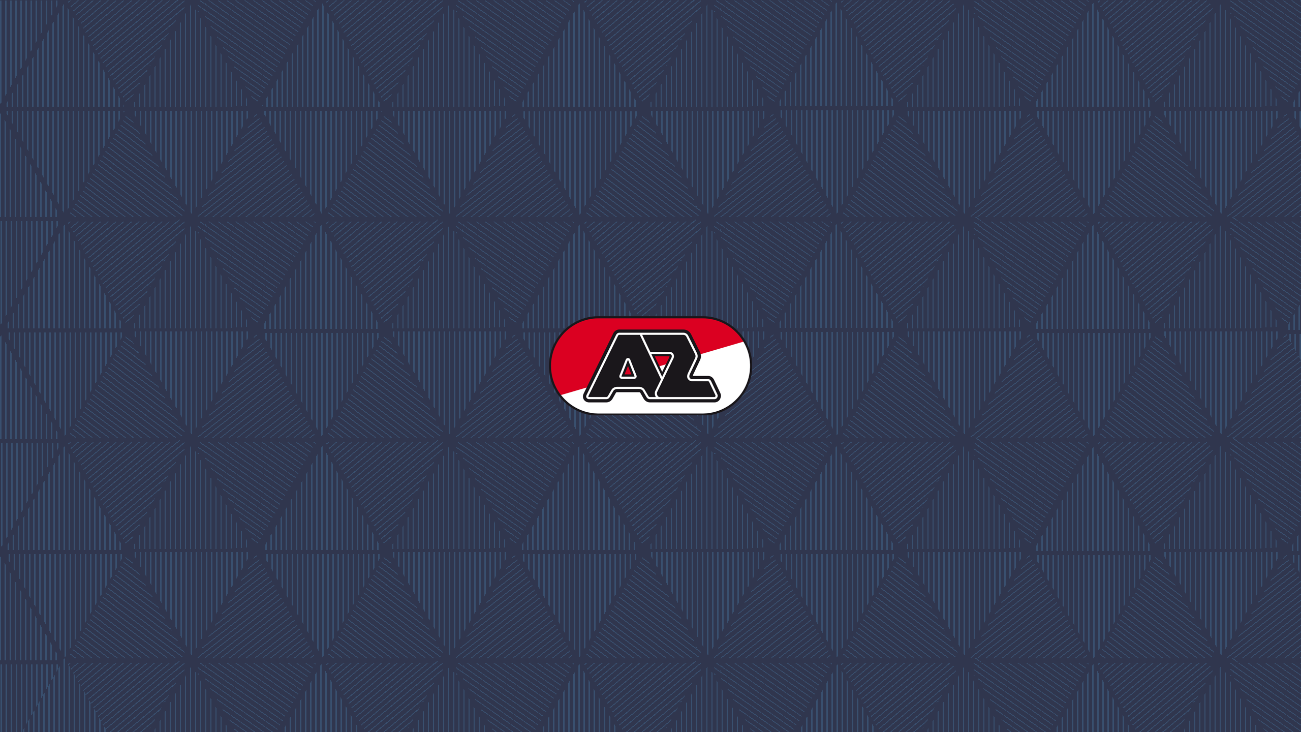 AZ Alkmaar Logo on Geometric Pattern HD Wallpaper