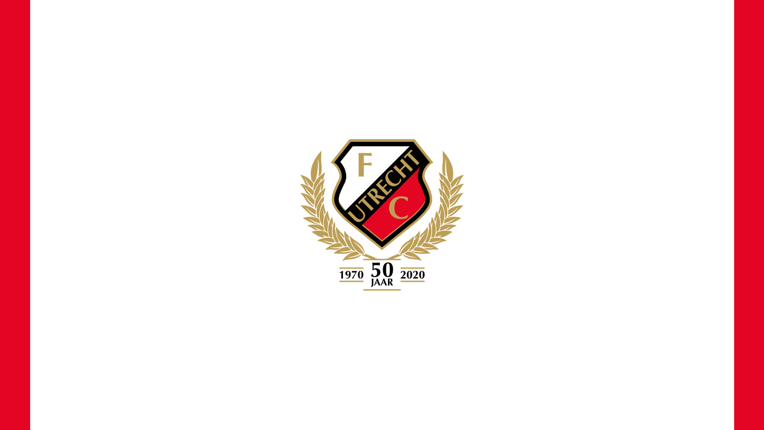 FC Utrecht 50th Anniversary Soccer Club Logo HD Wallpaper