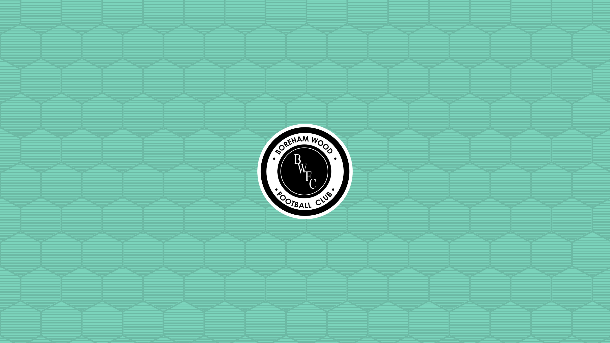 Boreham Wood F.C. Logo Hexagon Pattern HD Wallpaper