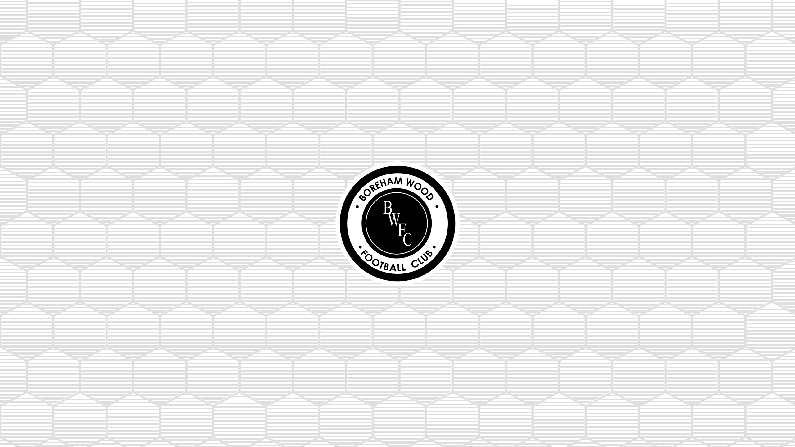 Boreham Wood F.C. Soccer Emblem Hexagonal Pattern HD Wallpaper