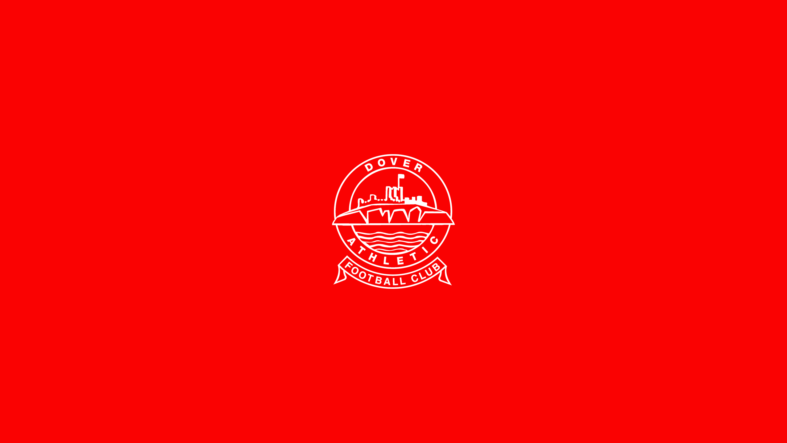 Dover Athletic F.C. Logo on Red Background HD Wallpaper