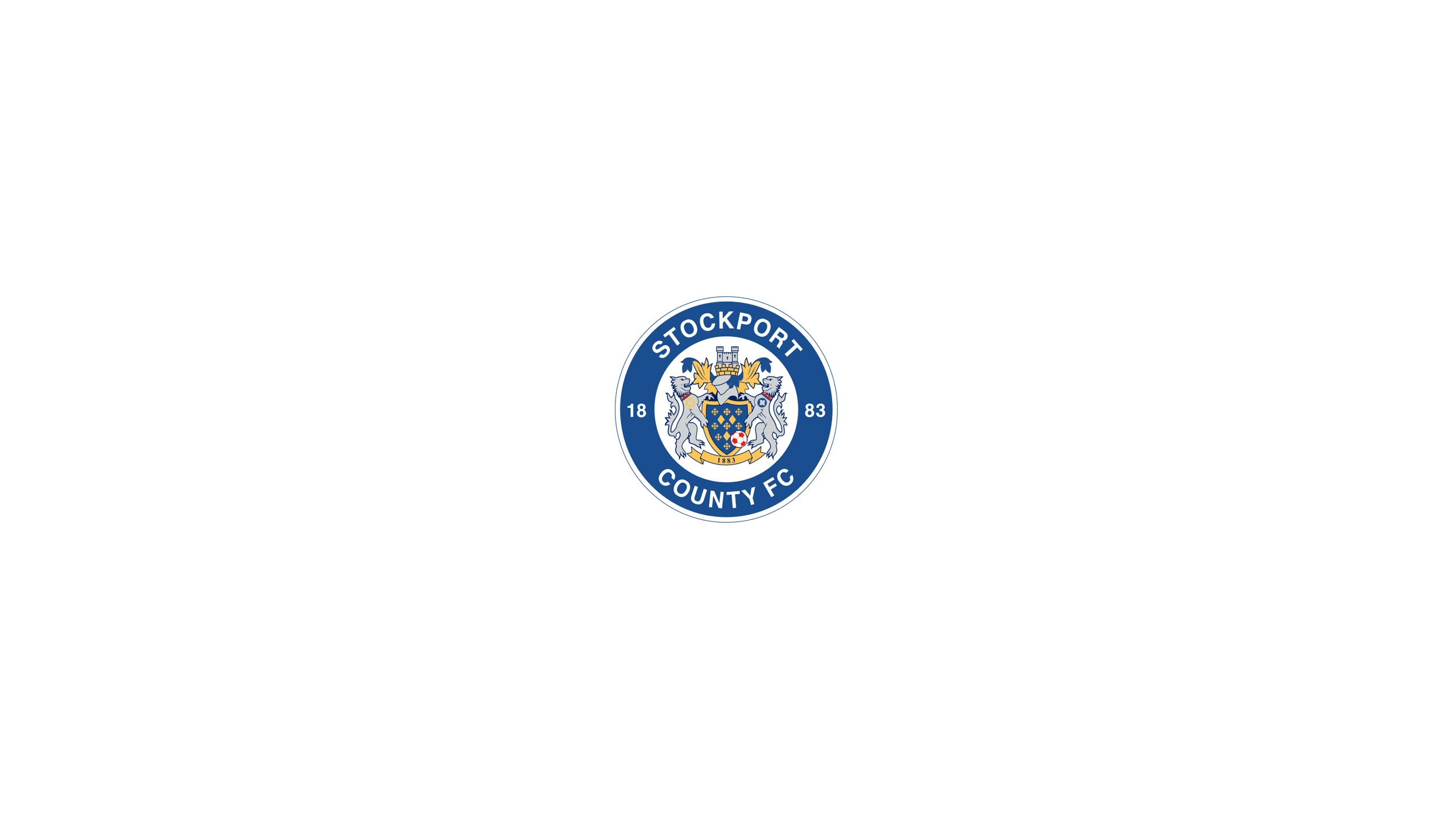 Stockport County F.C. Soccer Logo HD Wallpaper