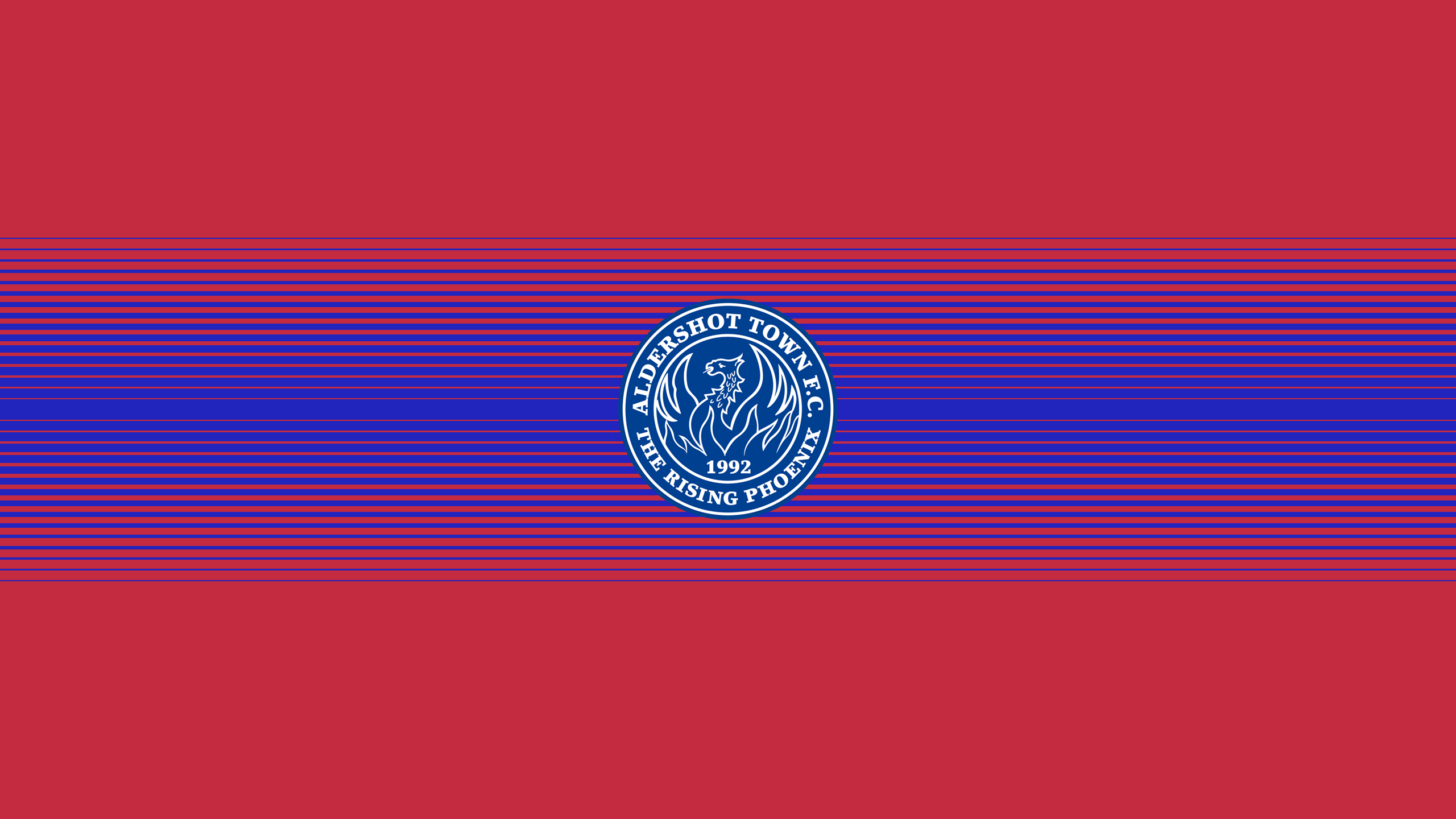 Aldershot Town F.C. Logo Red Blue Stripes HD Wallpaper
