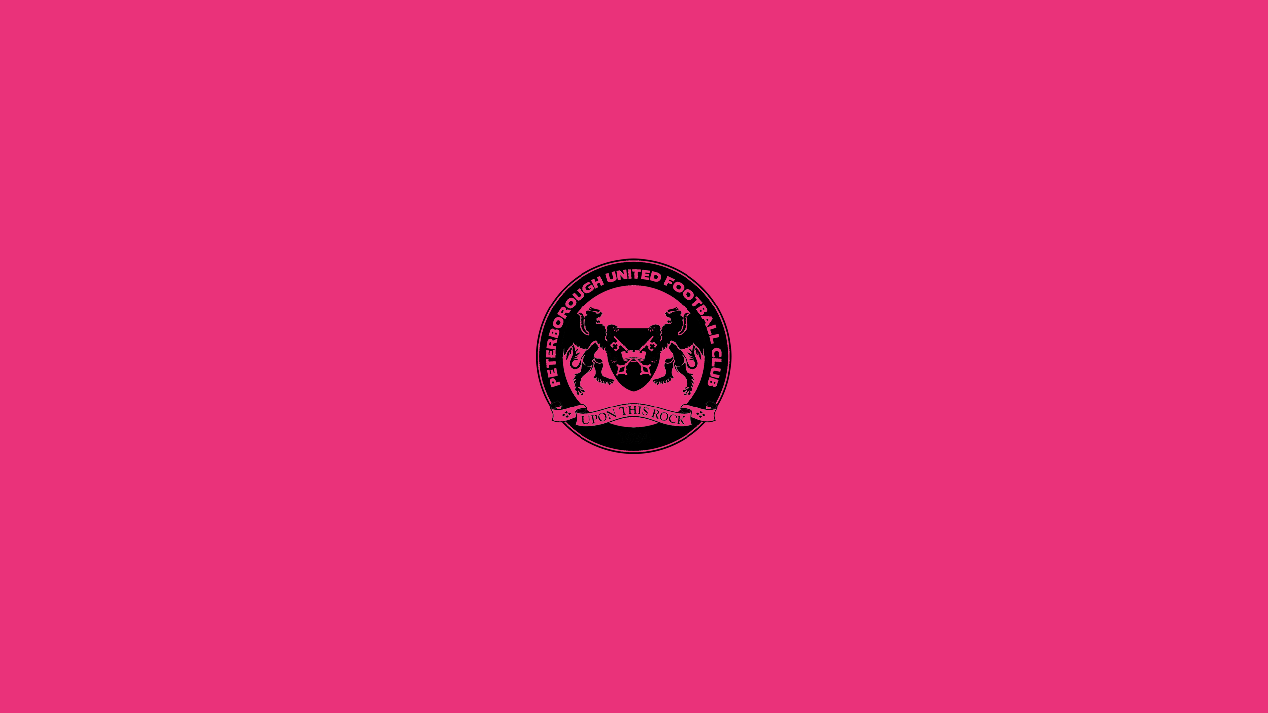Peterborough United F.C. Logo on Pink Background HD Wallpaper