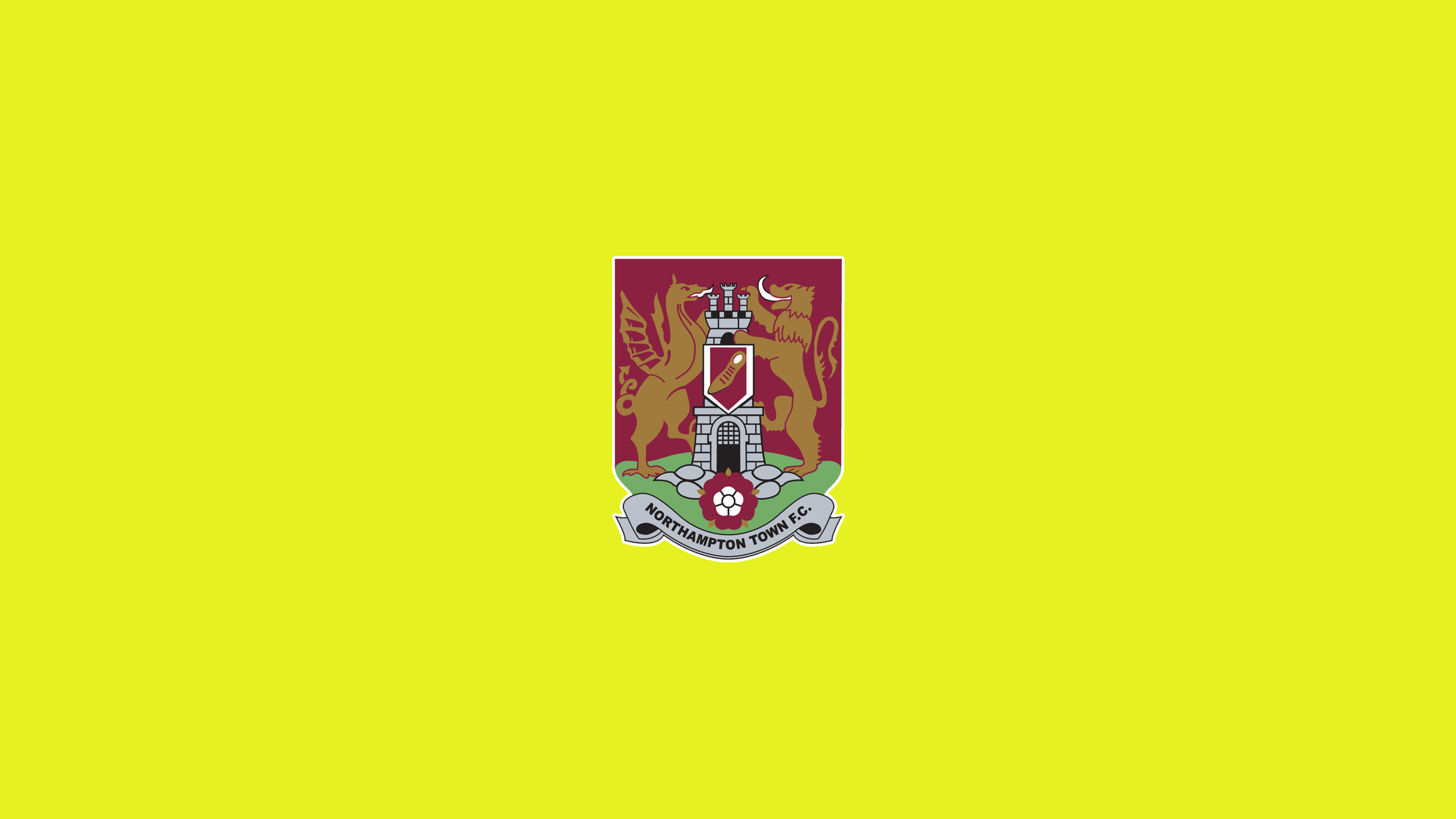 Northampton Town F.C. Soccer Club Emblem Yellow HD Wallpaper