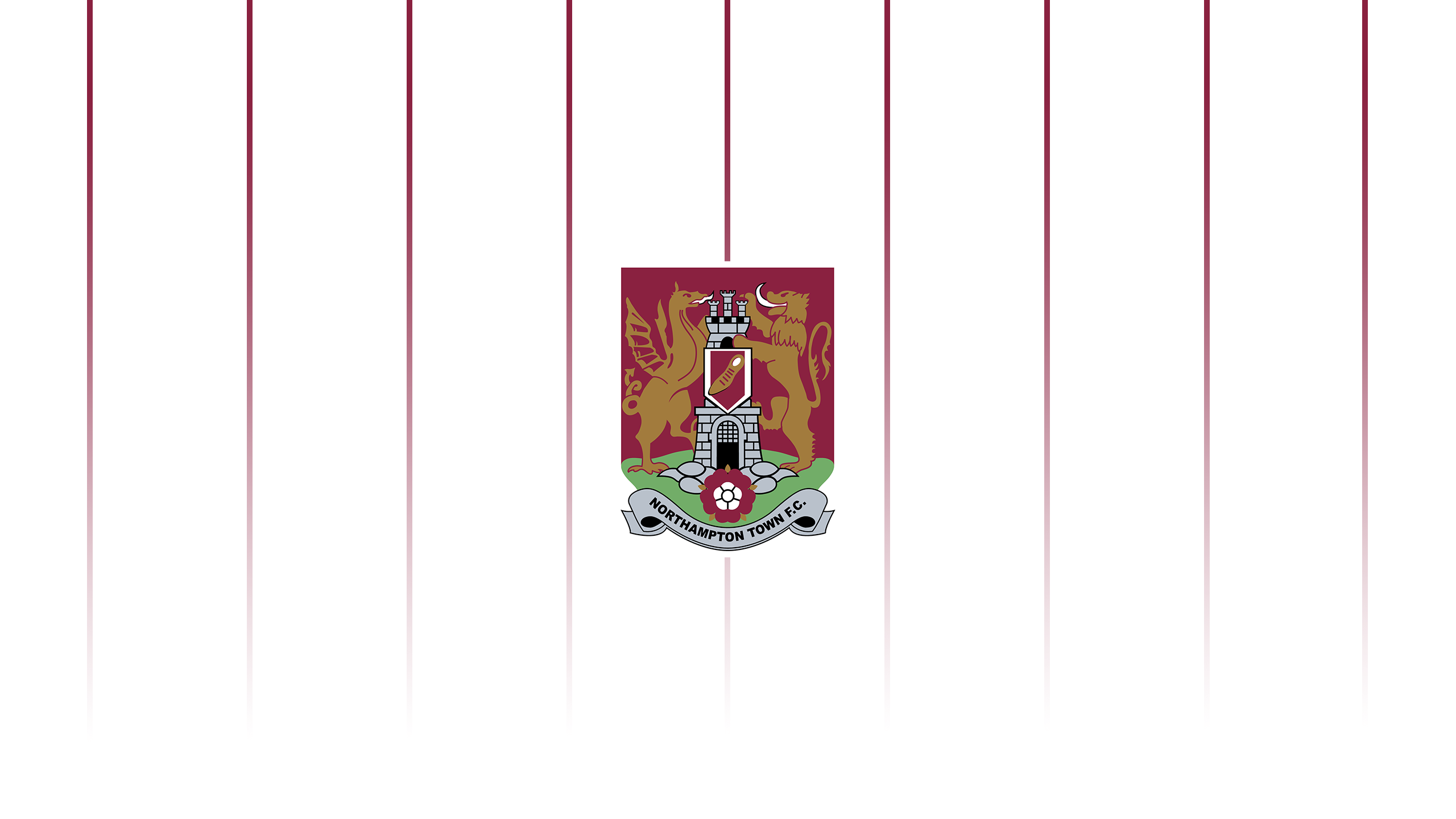 Northampton Town F.C. Emblem on White Background HD Wallpaper