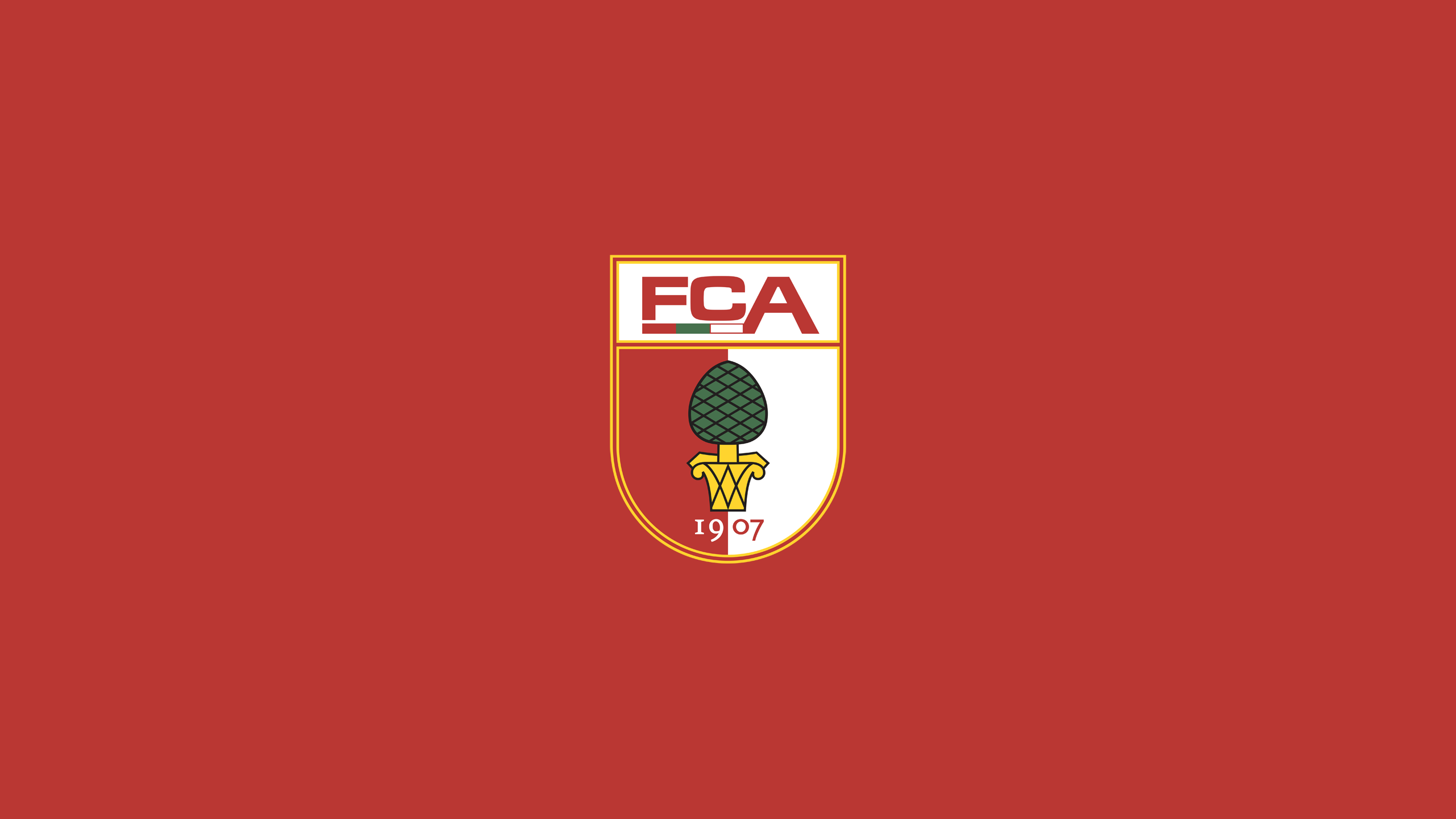 FC Augsburg Soccer Club Logo HD Wallpaper