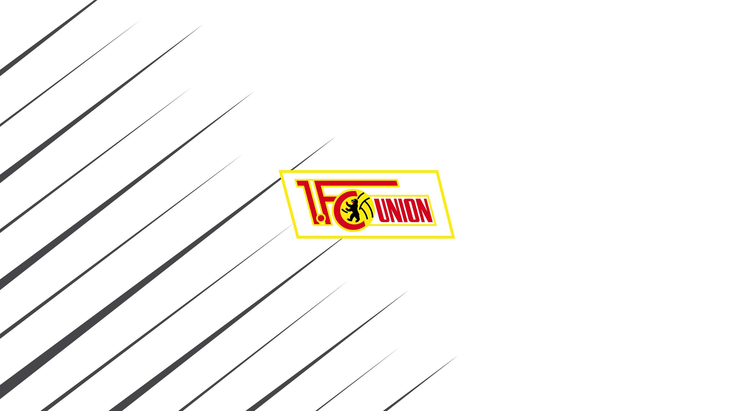 1. FC Union Berlin Soccer Logo with Lines HD Wallpaper