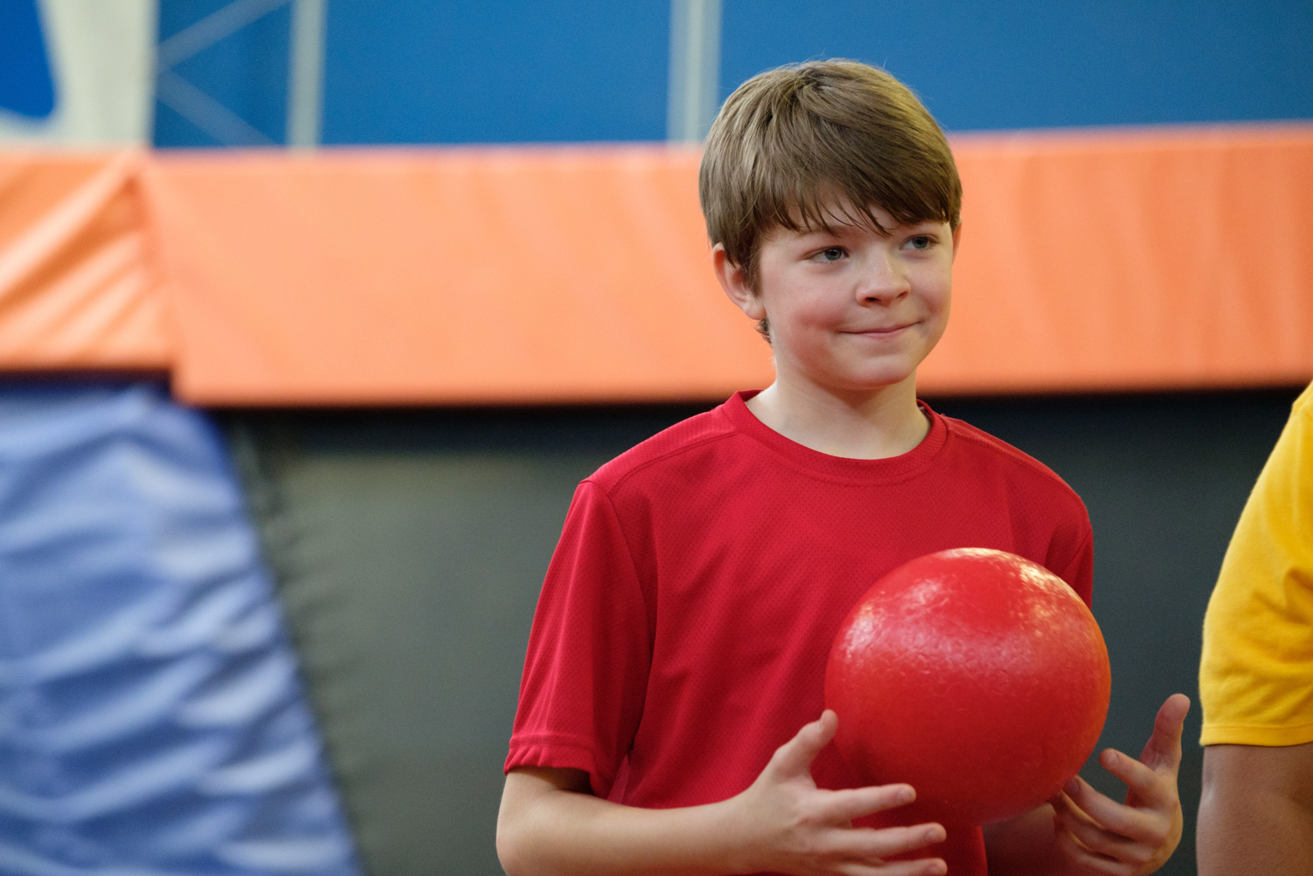 Oakes Fegley in The War With Grandpa holding a red ball HD Wallpaper
