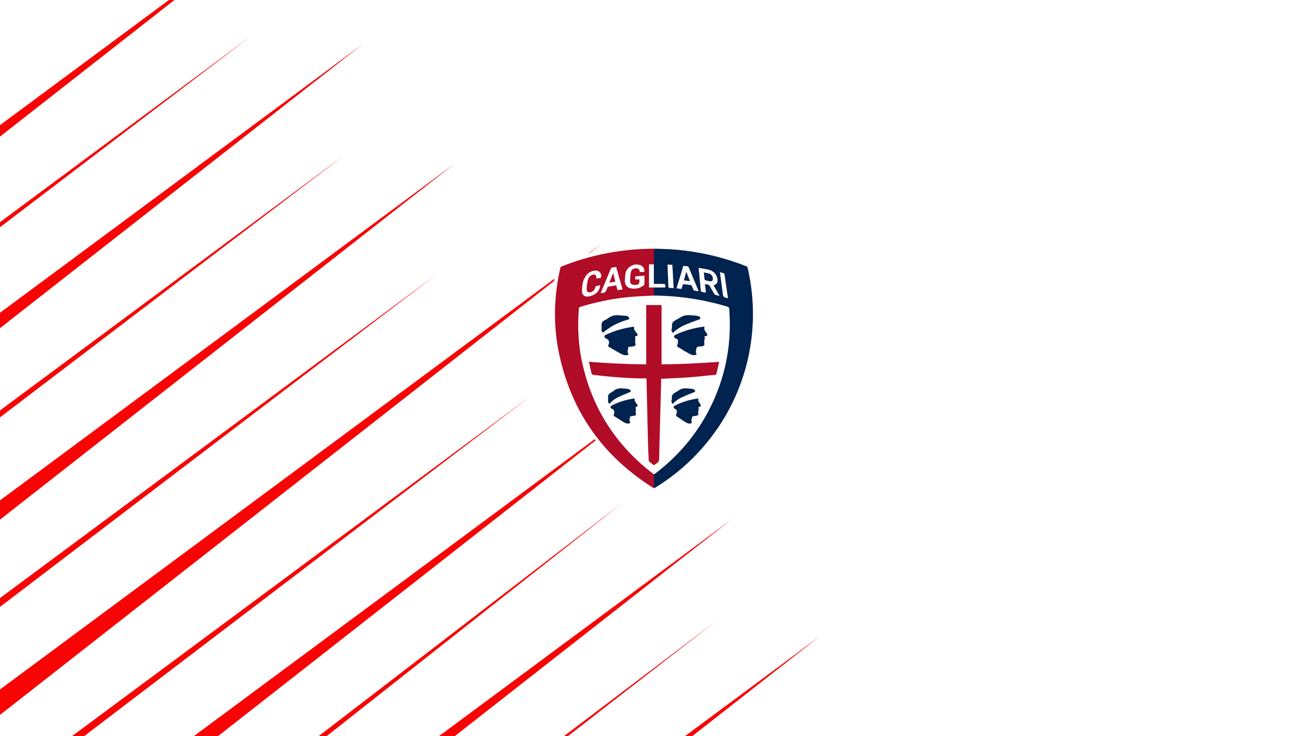 Cagliari Calcio Soccer Logo with Red Stripes HD Wallpaper
