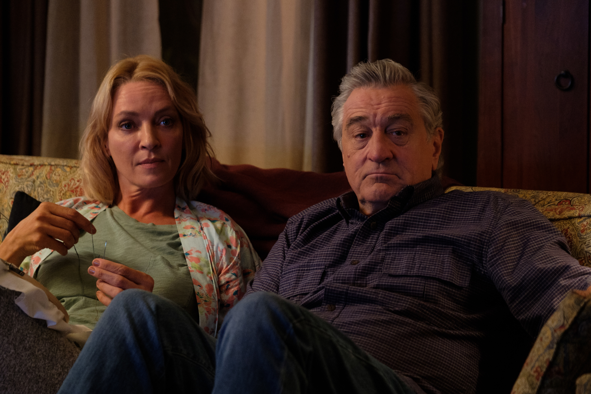 Robert De Niro and Uma Thurman in The War With Grandpa HD Wallpaper