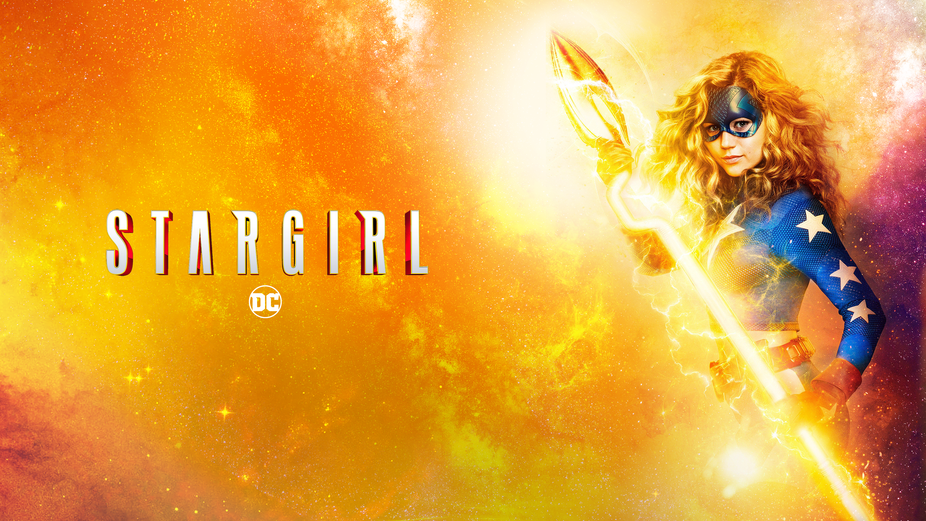 Stargirl DC Comics superhero with cosmic staff HD Wallpaper