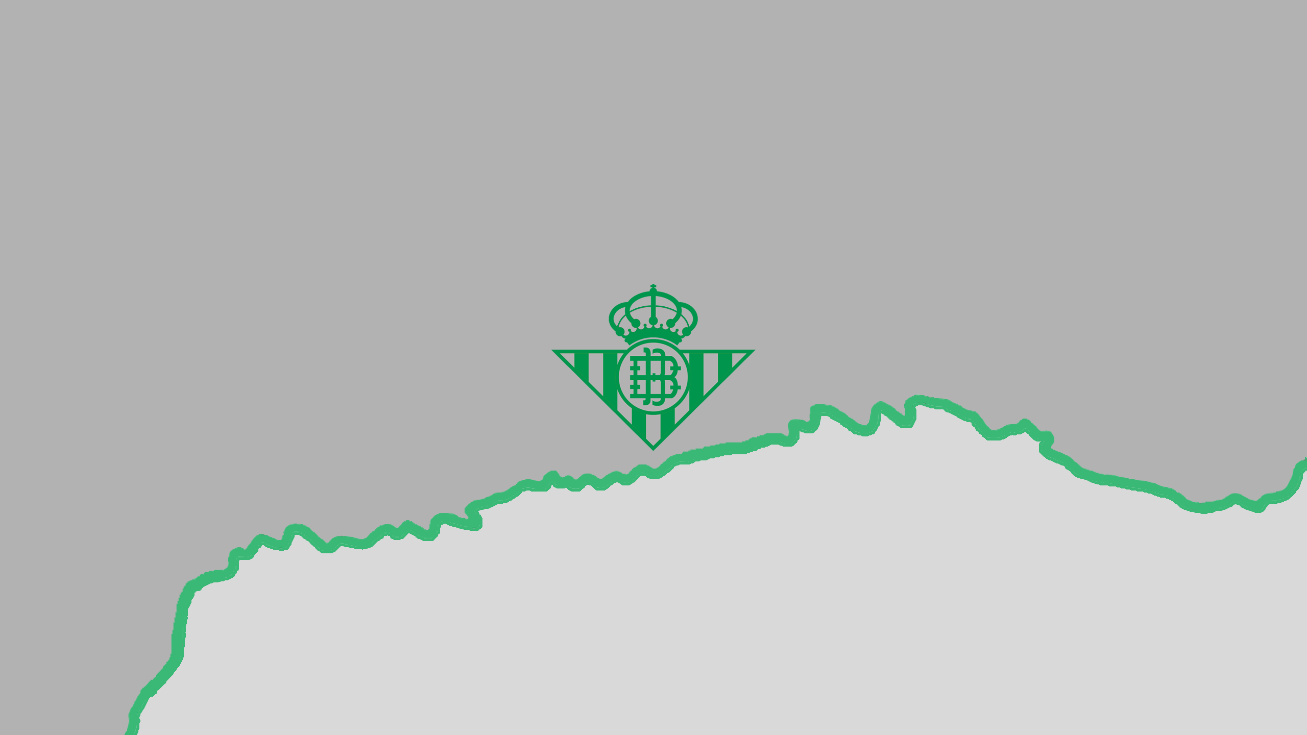 Real Betis Logo and Wavy Green Line HD Wallpaper