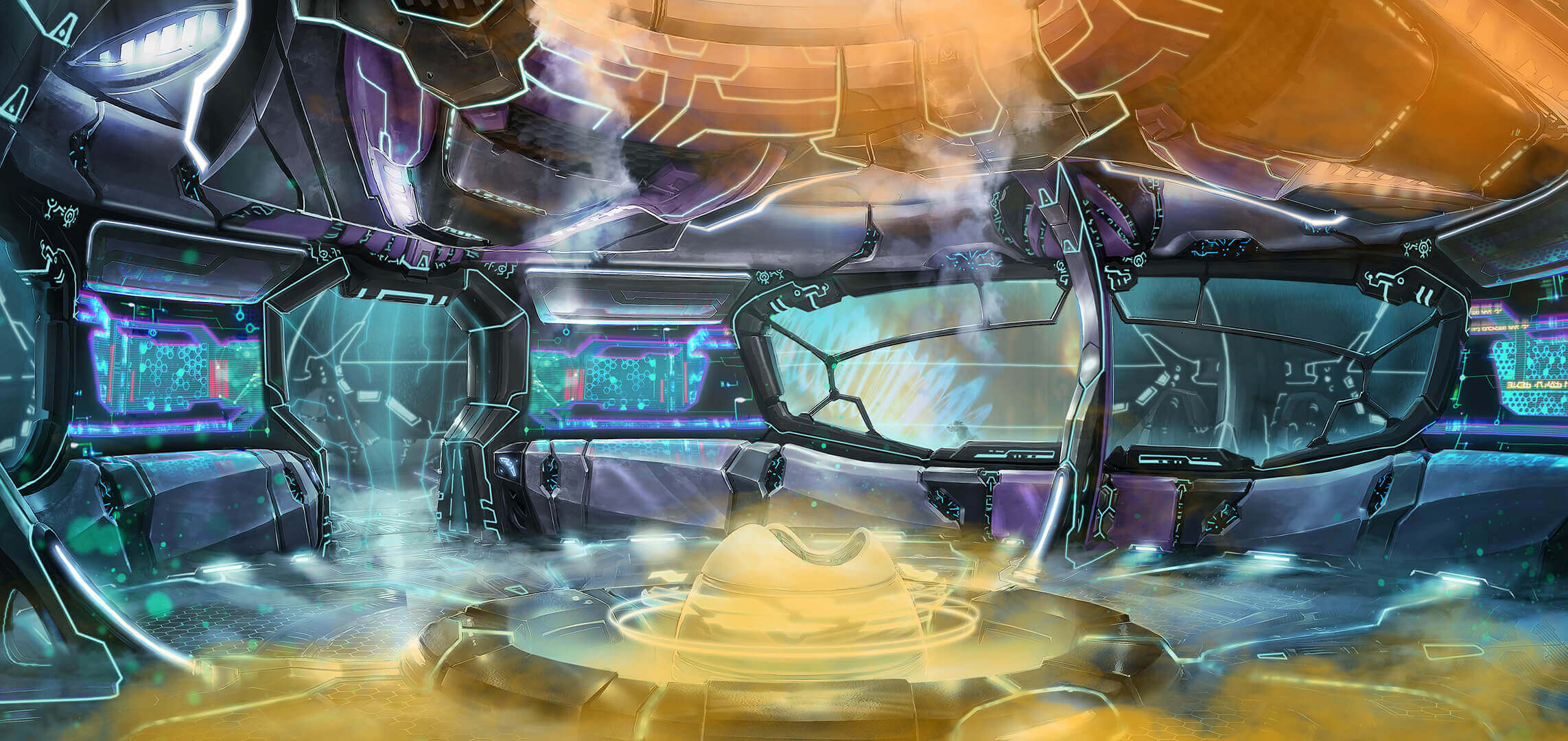 Destroy All Humans! Glowing Alien Command Center HD Wallpaper