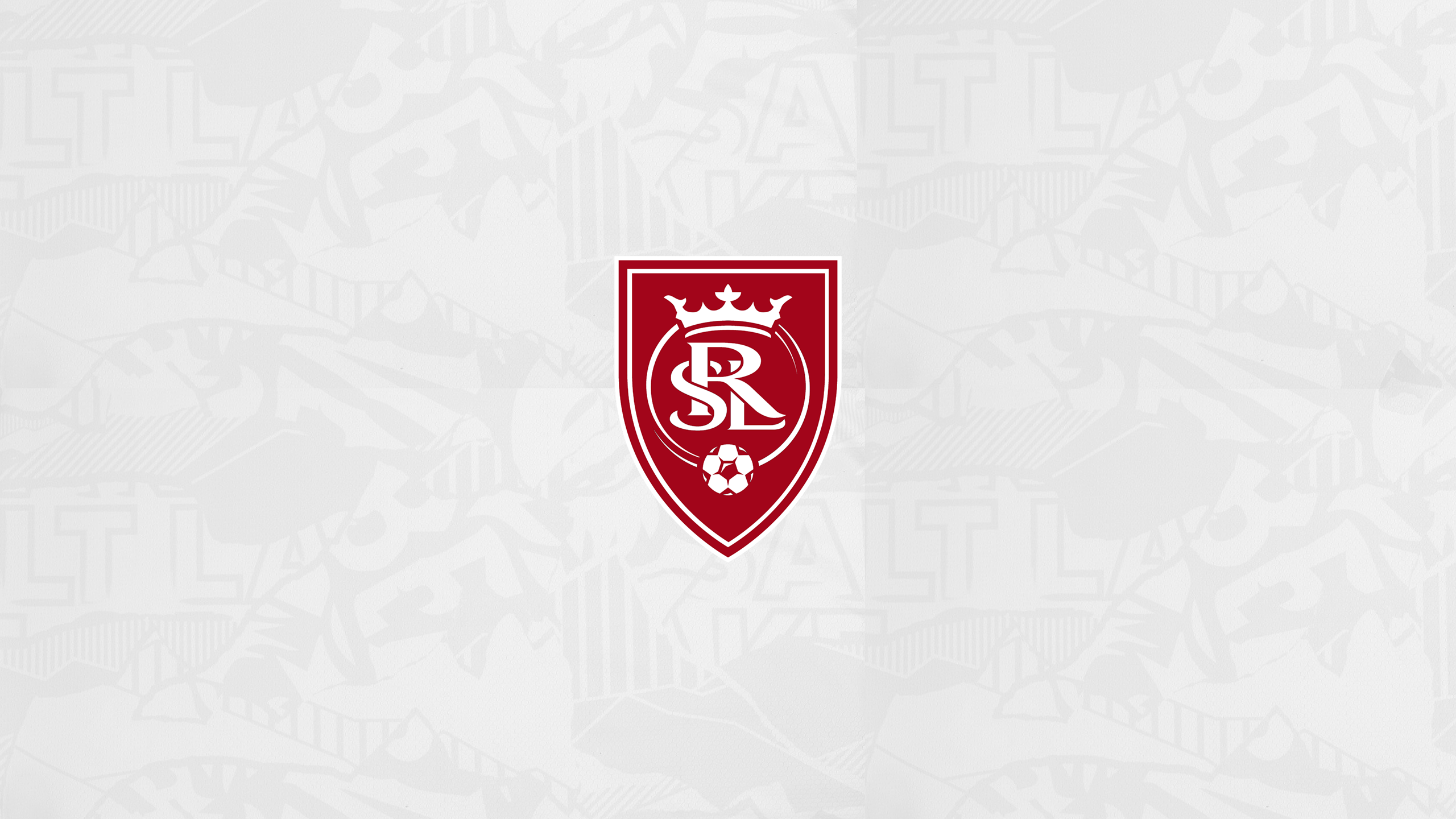 Real Salt Lake FC Logo on Patterned Background HD Wallpaper