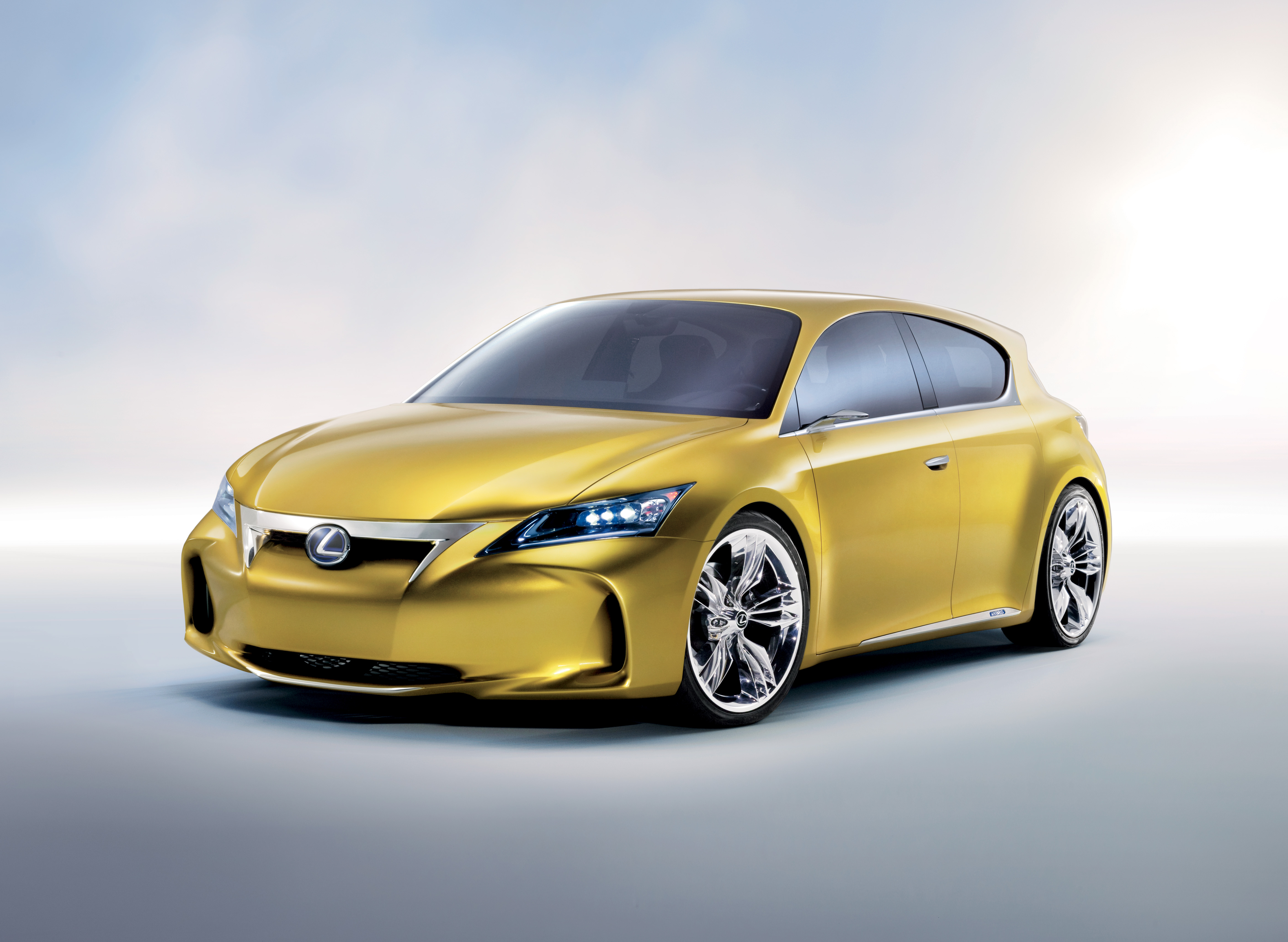 Yellow Lexus LF-Ch Compact Concept Car HD Wallpaper