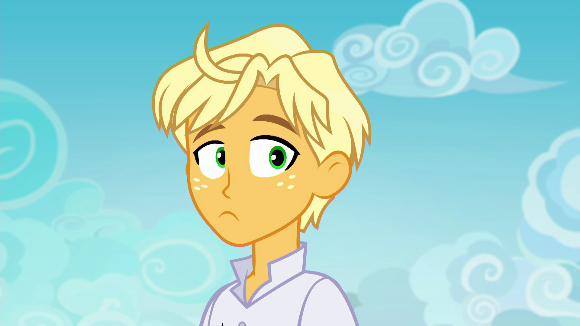 Ragamuffin (My Little Pony) with green eyes and freckles HD Wallpaper